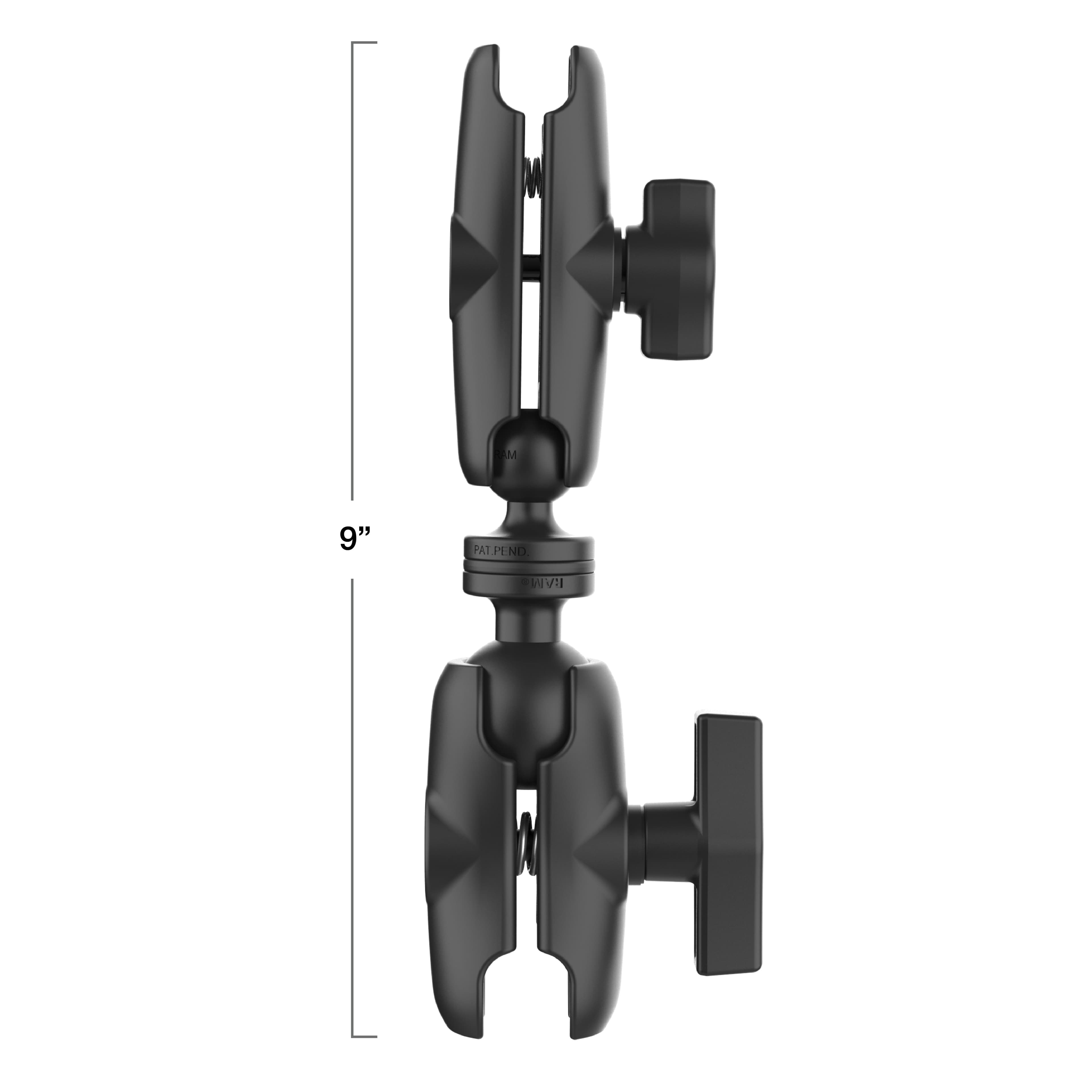 RAM® 9" (22.9 cm) Long C Size to B Size Double Socket Arm Extension