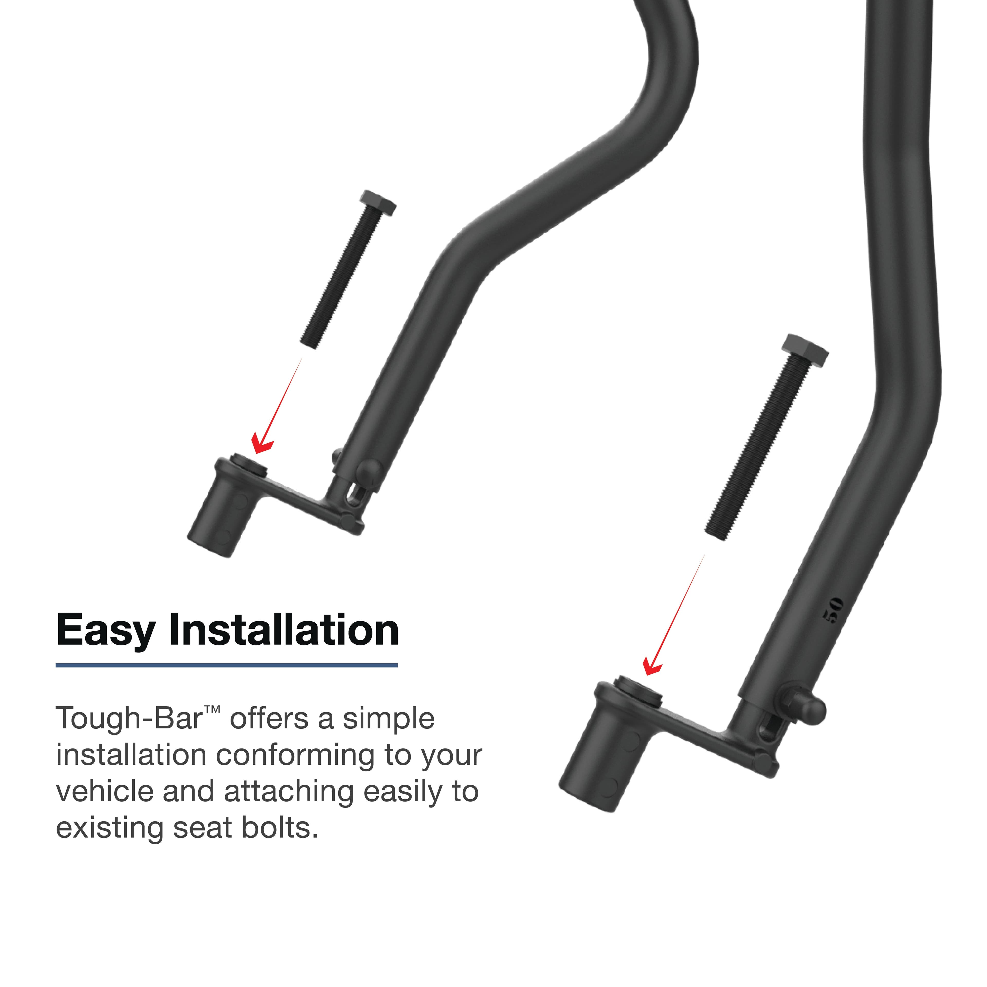 RAM® Tough-Bar™ for '16-23 Toyota Tacoma (6.1" (15.5 cm), 7" (17.8 cm), 8" (20.3 cm) Displays)