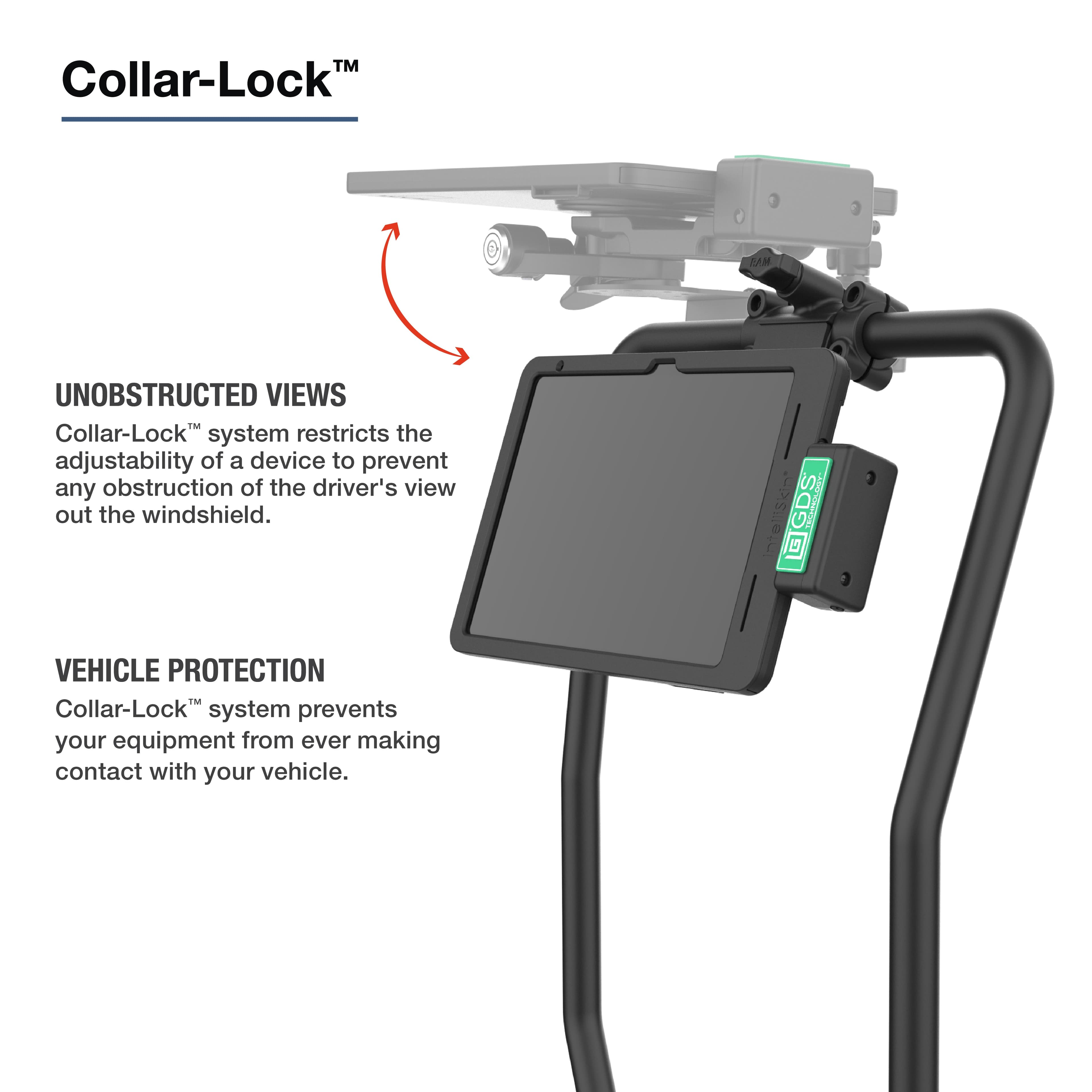 RAM® Friction Hinge Mount with AMPS Bracket for Tough-Bar™
