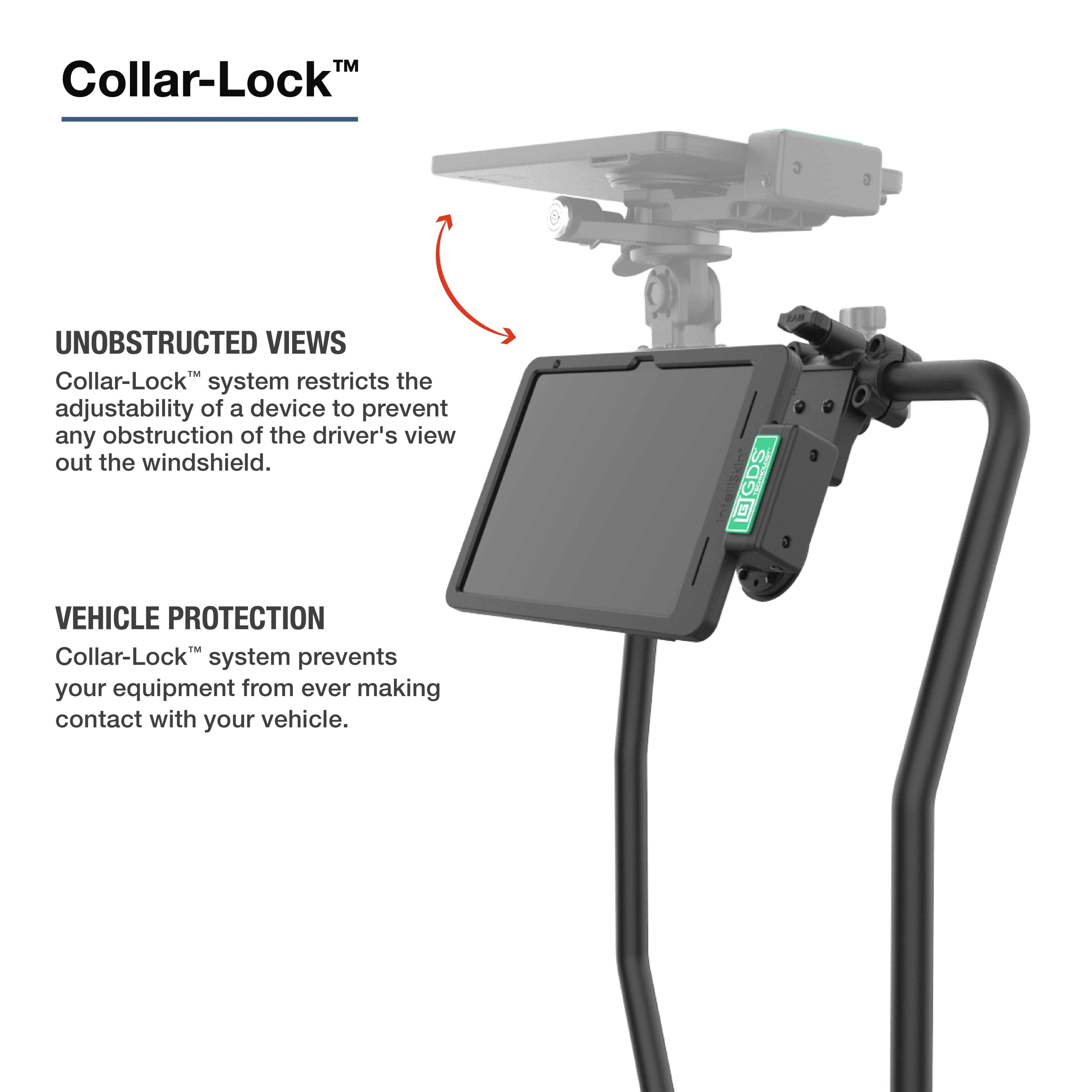 RAM® Friction Hinge Mount for Tough-Bar™ with Pivot Feature