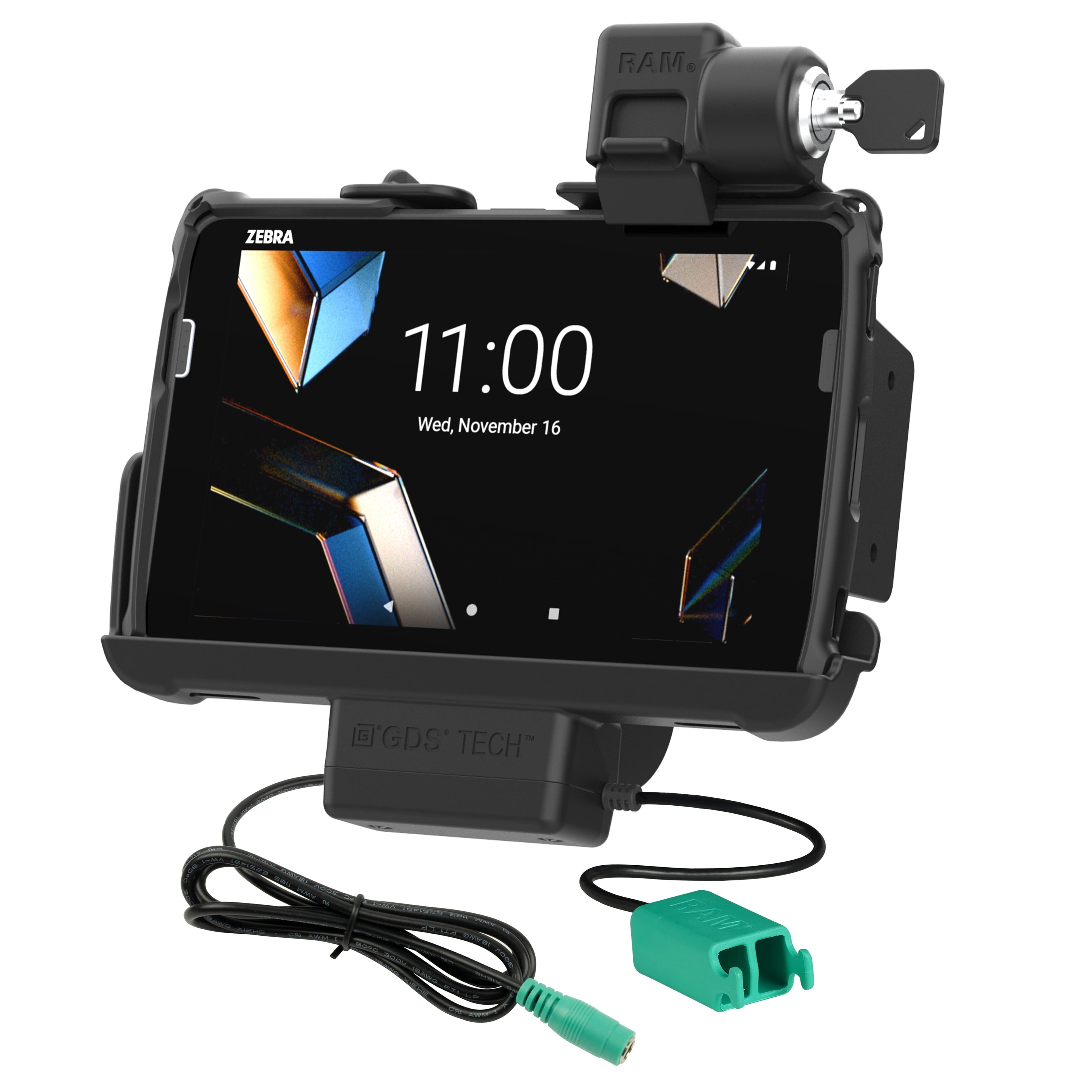 Locking RAM® Tough-Dock™ Power + Dual USB for Zebra ET401 8" (20.3 cm)