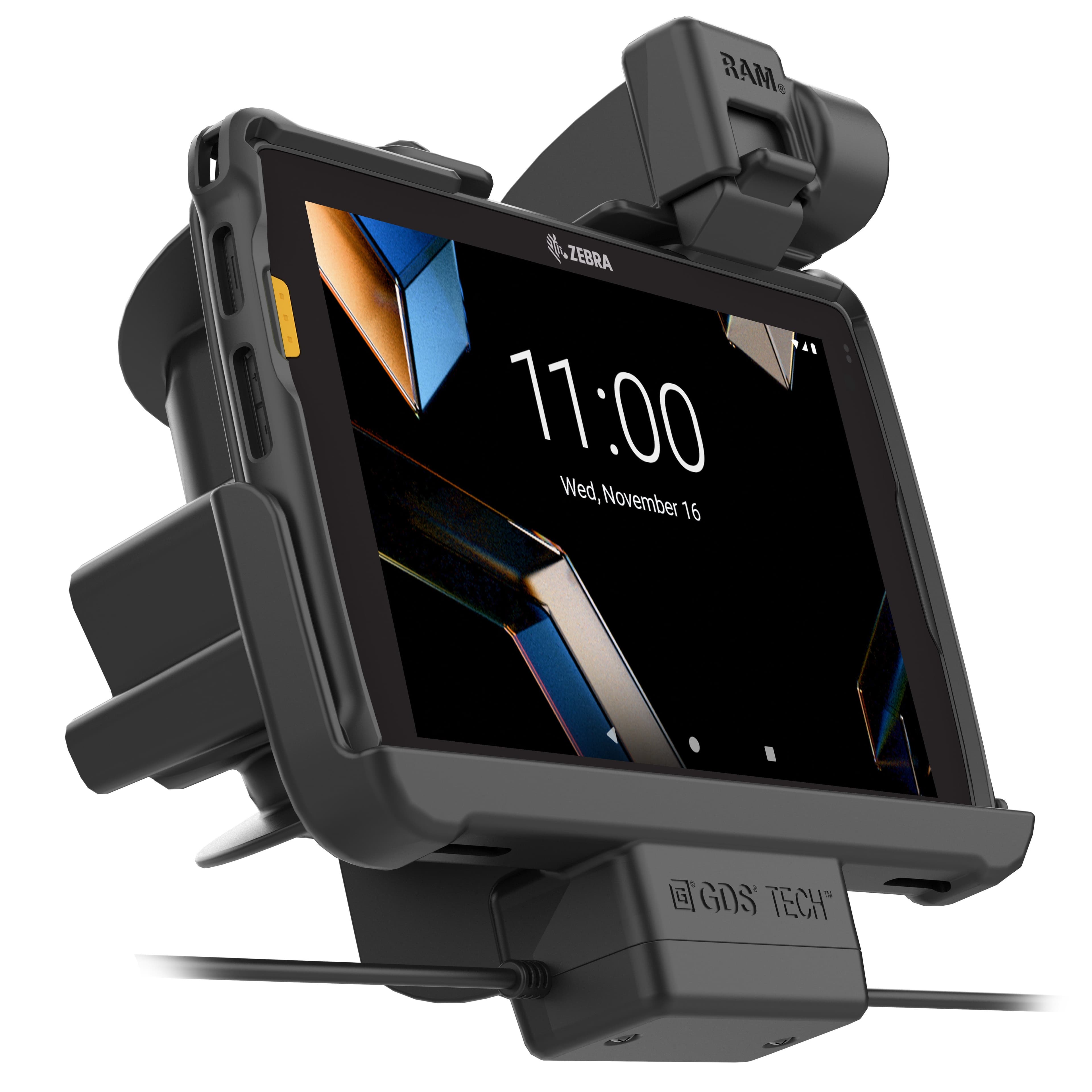 Locking RAM® Tough-Dock™ Power + Dual USB for Zebra ET401 8" (20.3 cm)