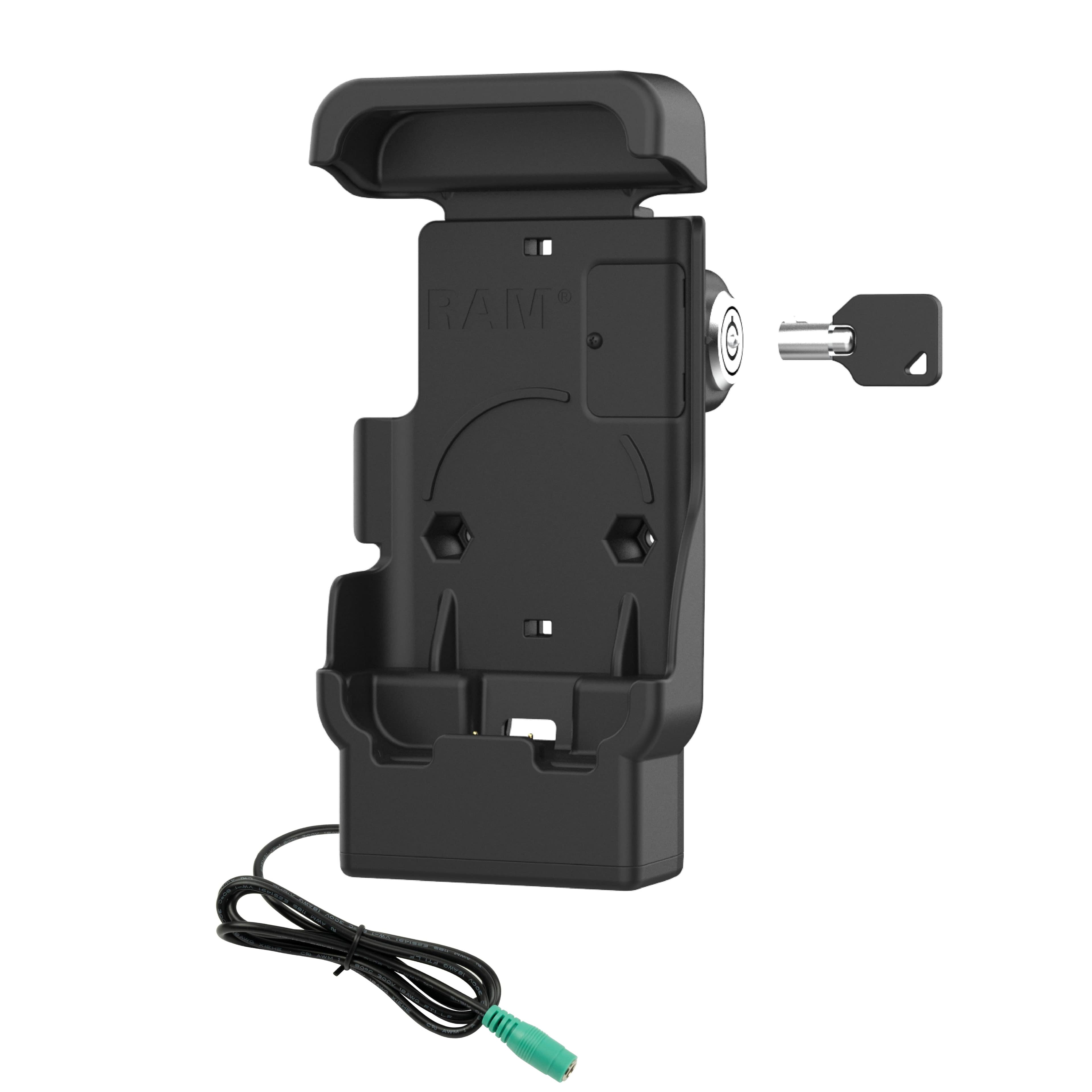 RAM® Locking Powered Dock with Pogo Pins for Zebra TC501