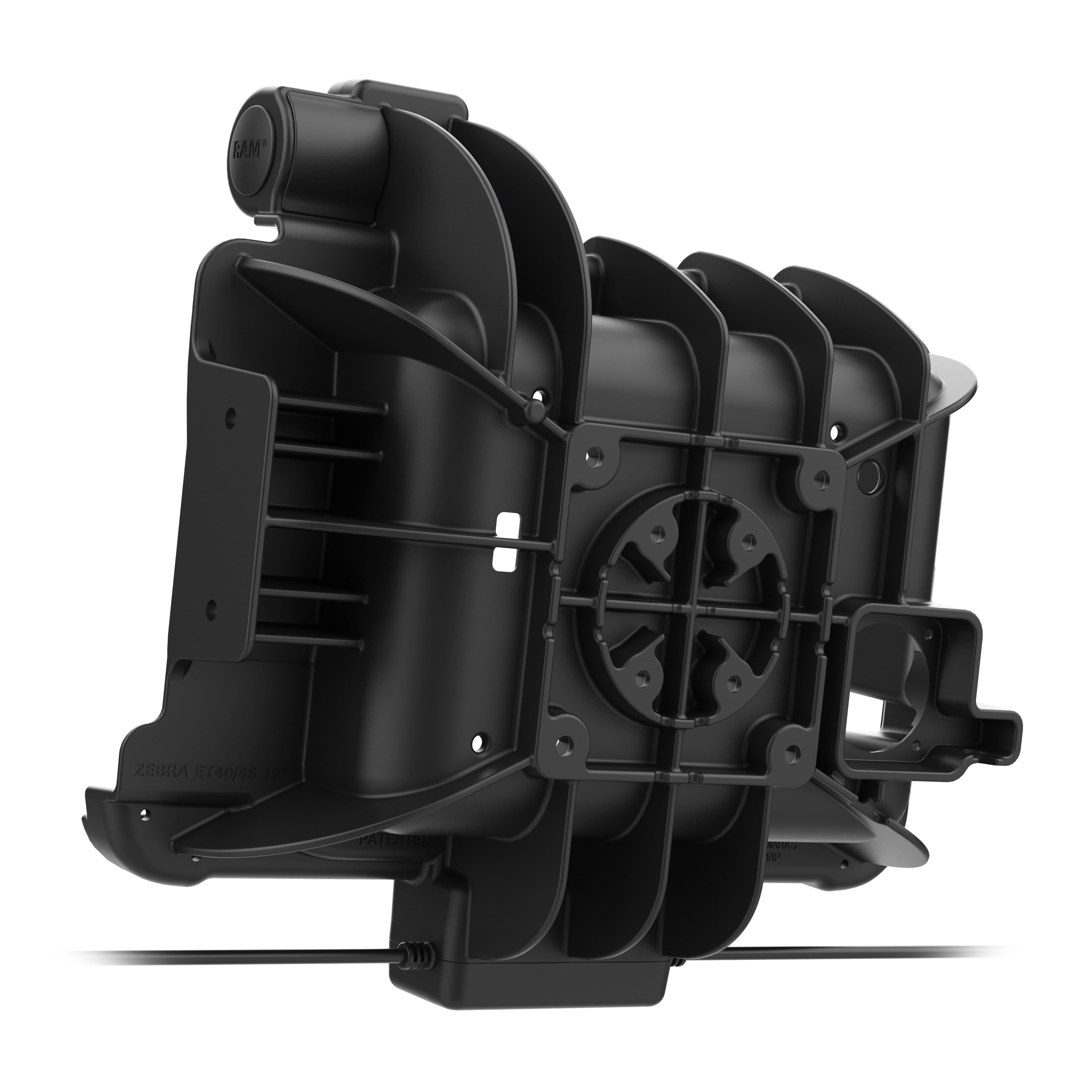 RAM® Tough-Dock™ Power + Dual USB with Latch for Zebra ET4x 10" (25.4 cm)