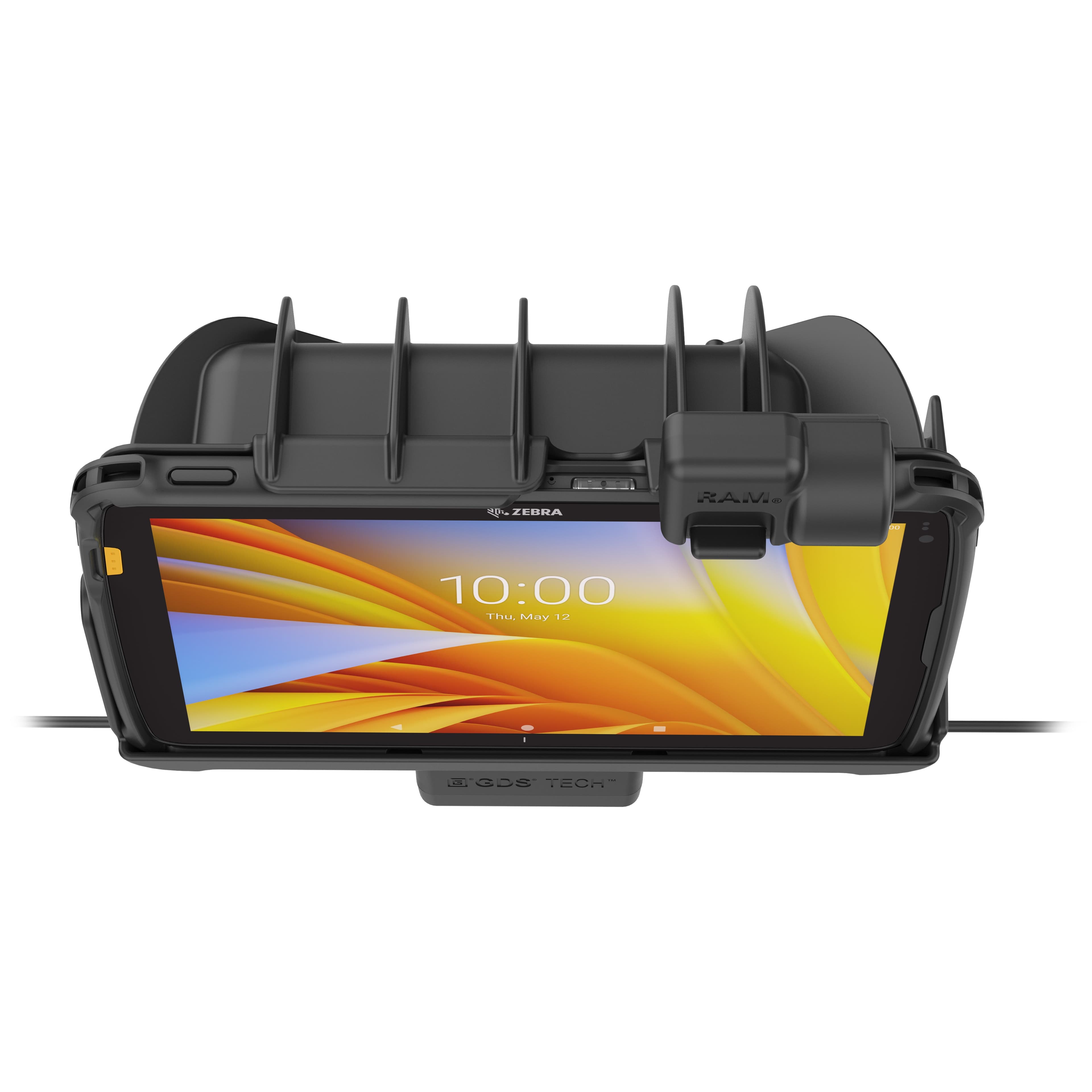 RAM® Tough-Dock™ Power + Dual USB with Latch for Zebra ET4x 10" (25.4 cm)