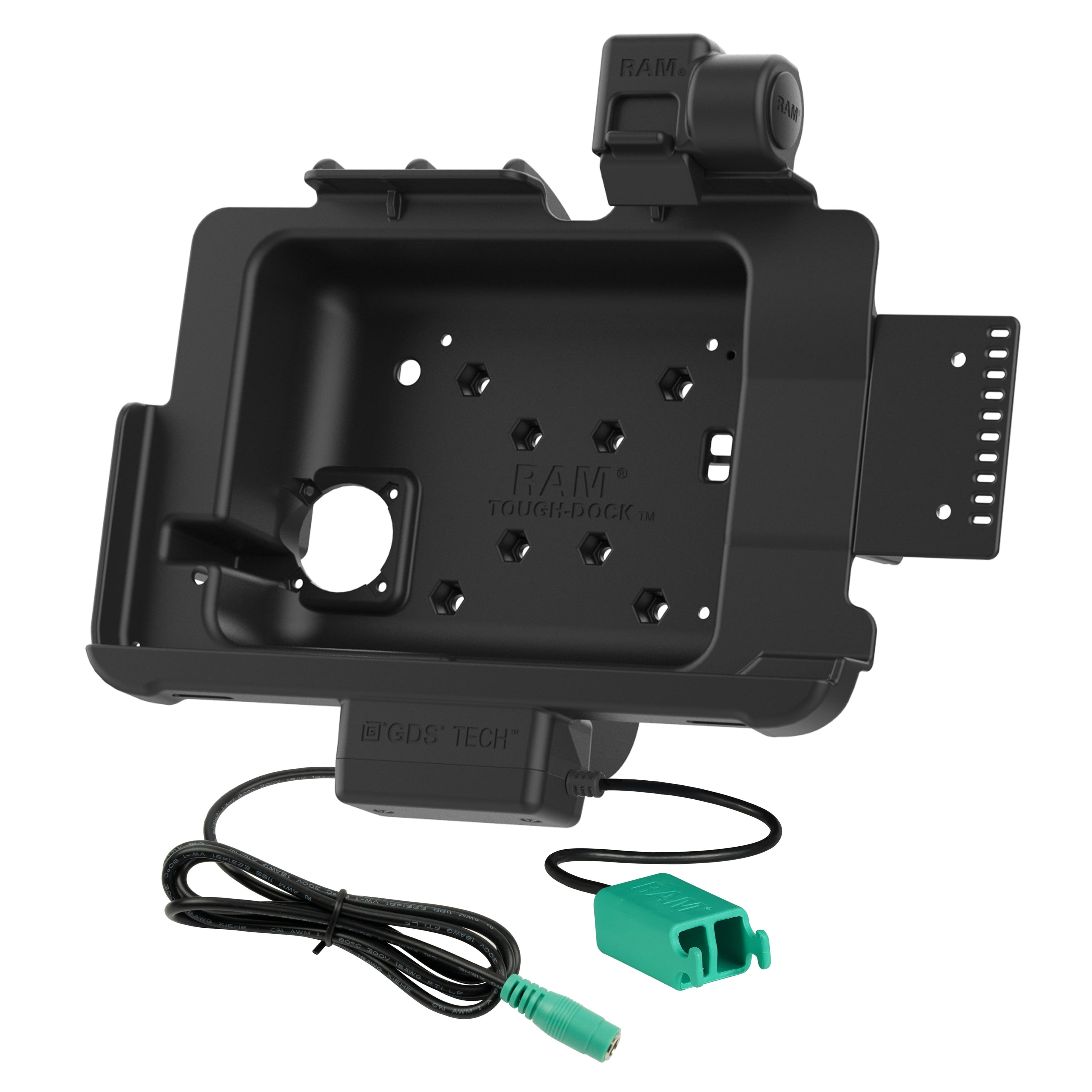RAM® Tough-Dock™ Power + Dual USB with Latch for Zebra ET4x 10" (25.4 cm)