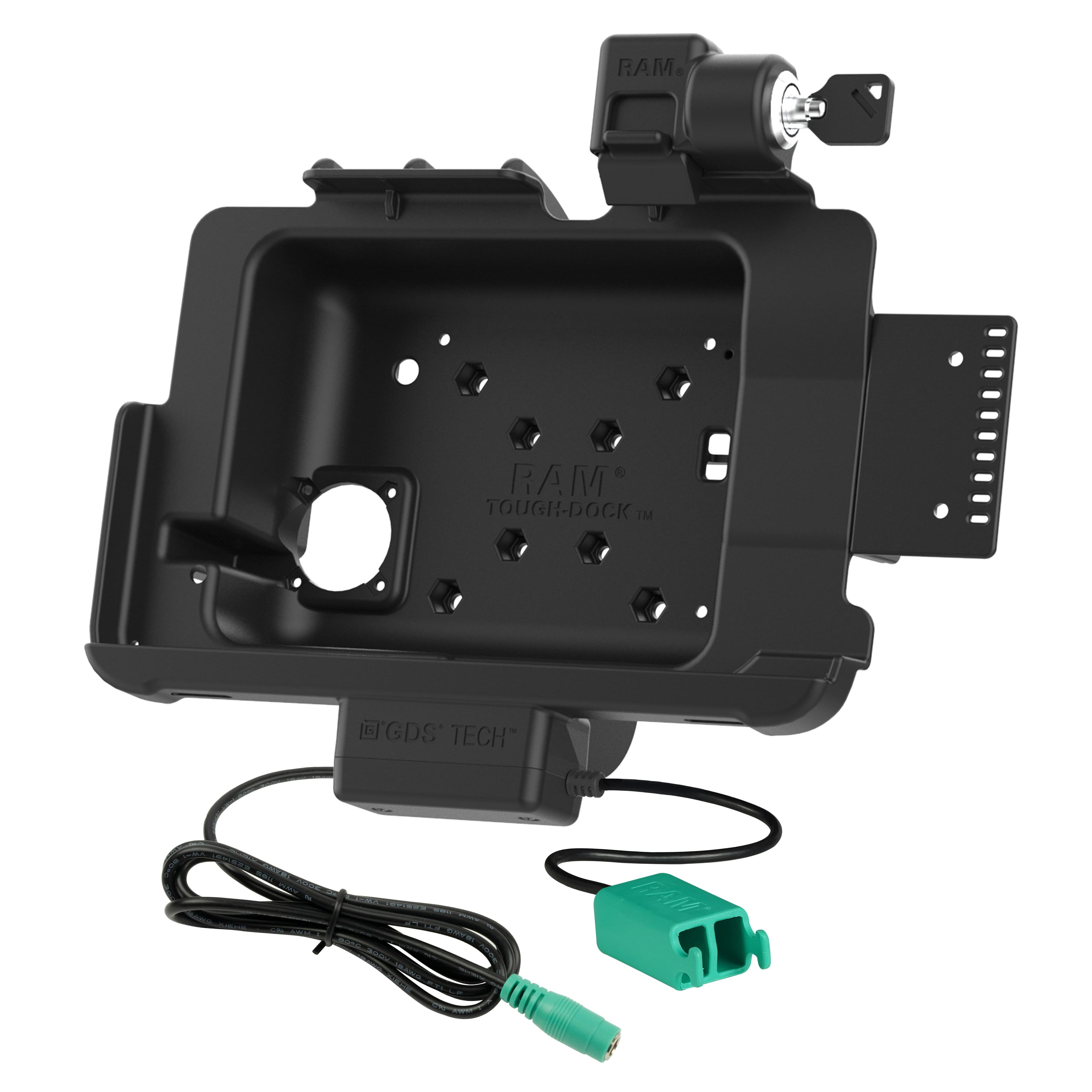 Locking RAM® Tough-Dock™ Power + Dual USB for Zebra ET401 10" (25.4 cm)