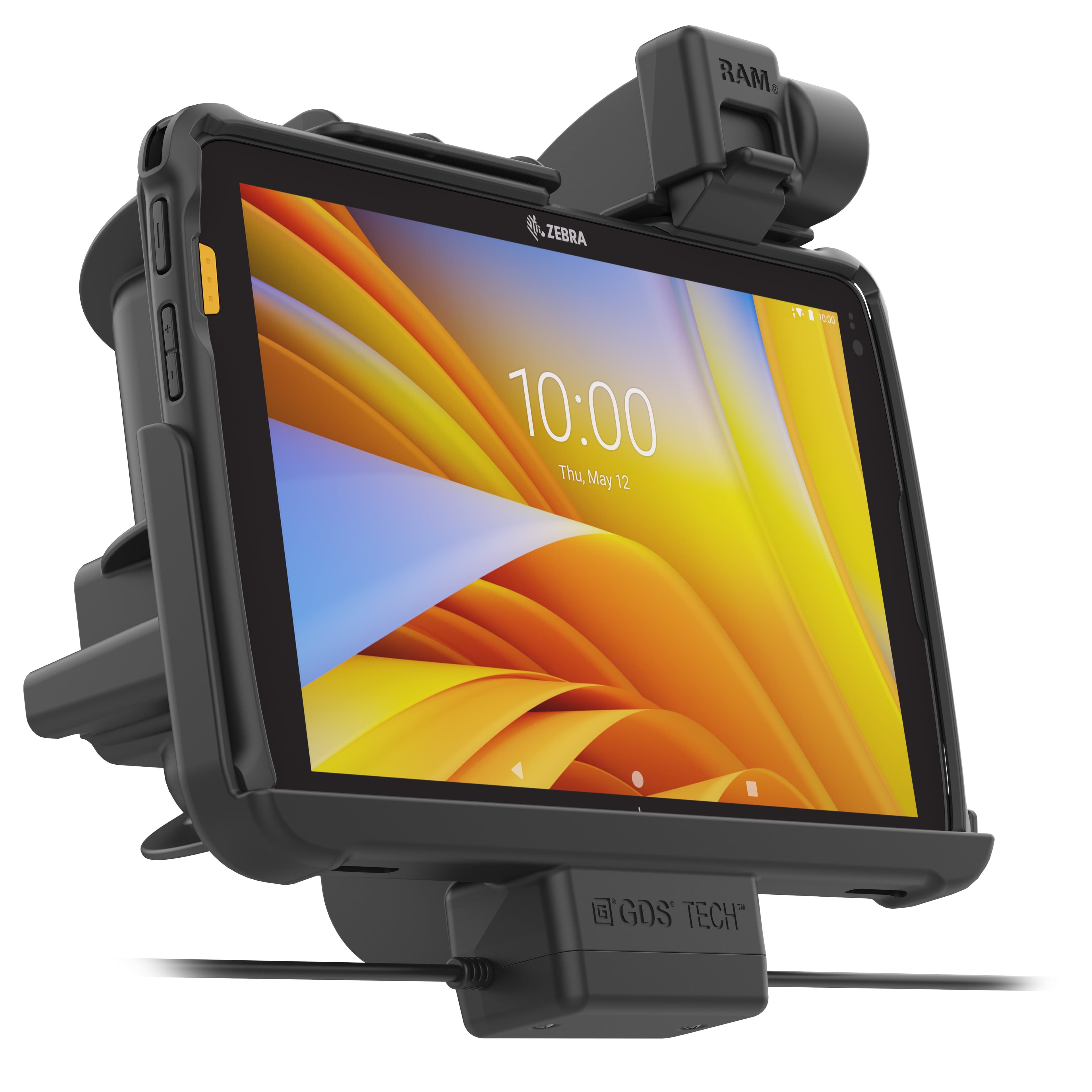 Locking RAM® Tough-Dock™ Power + Dual USB for Zebra ET401 10" (25.4 cm)