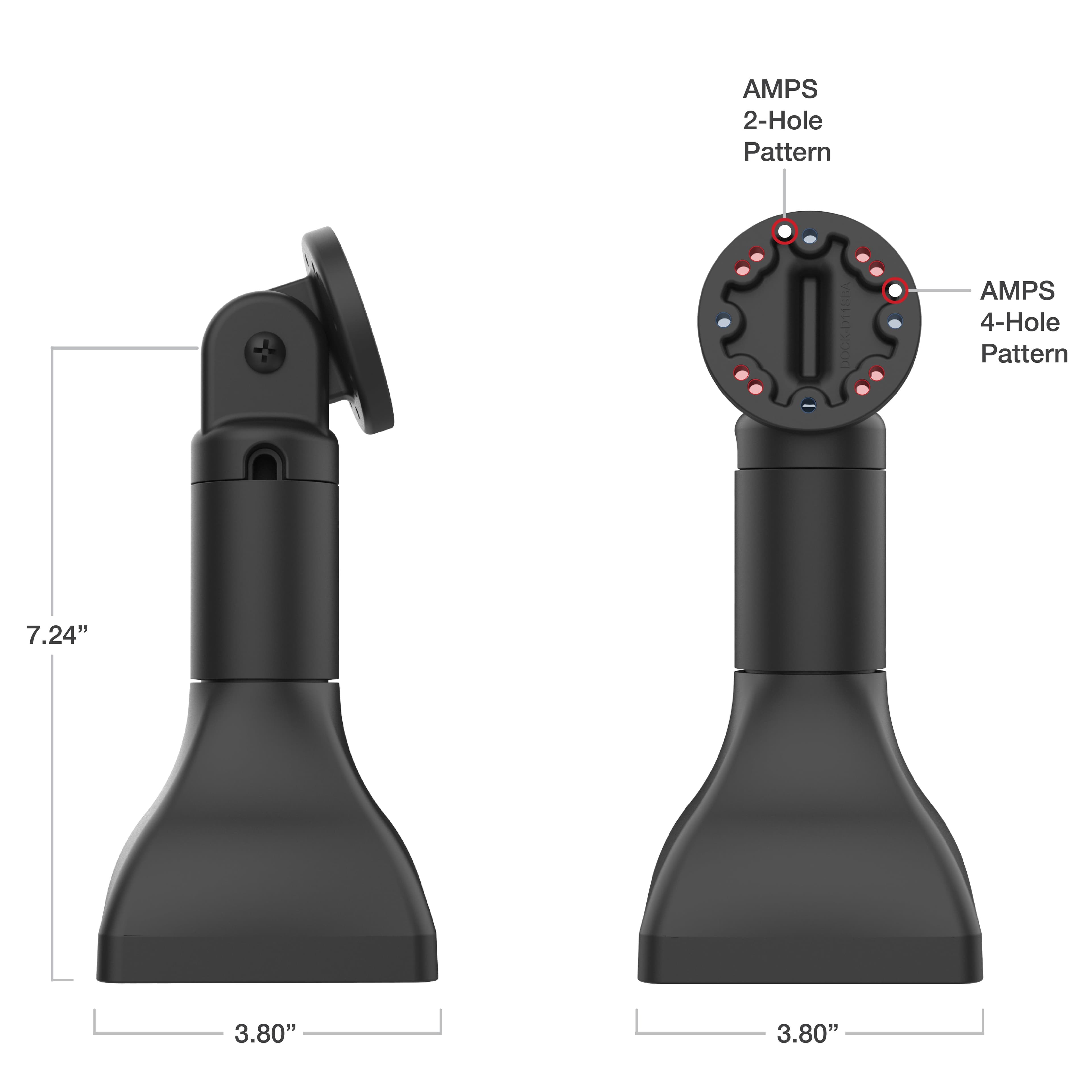 RAM® 7" (17.8 cm) Pedestal Mount with AMPS Pattern