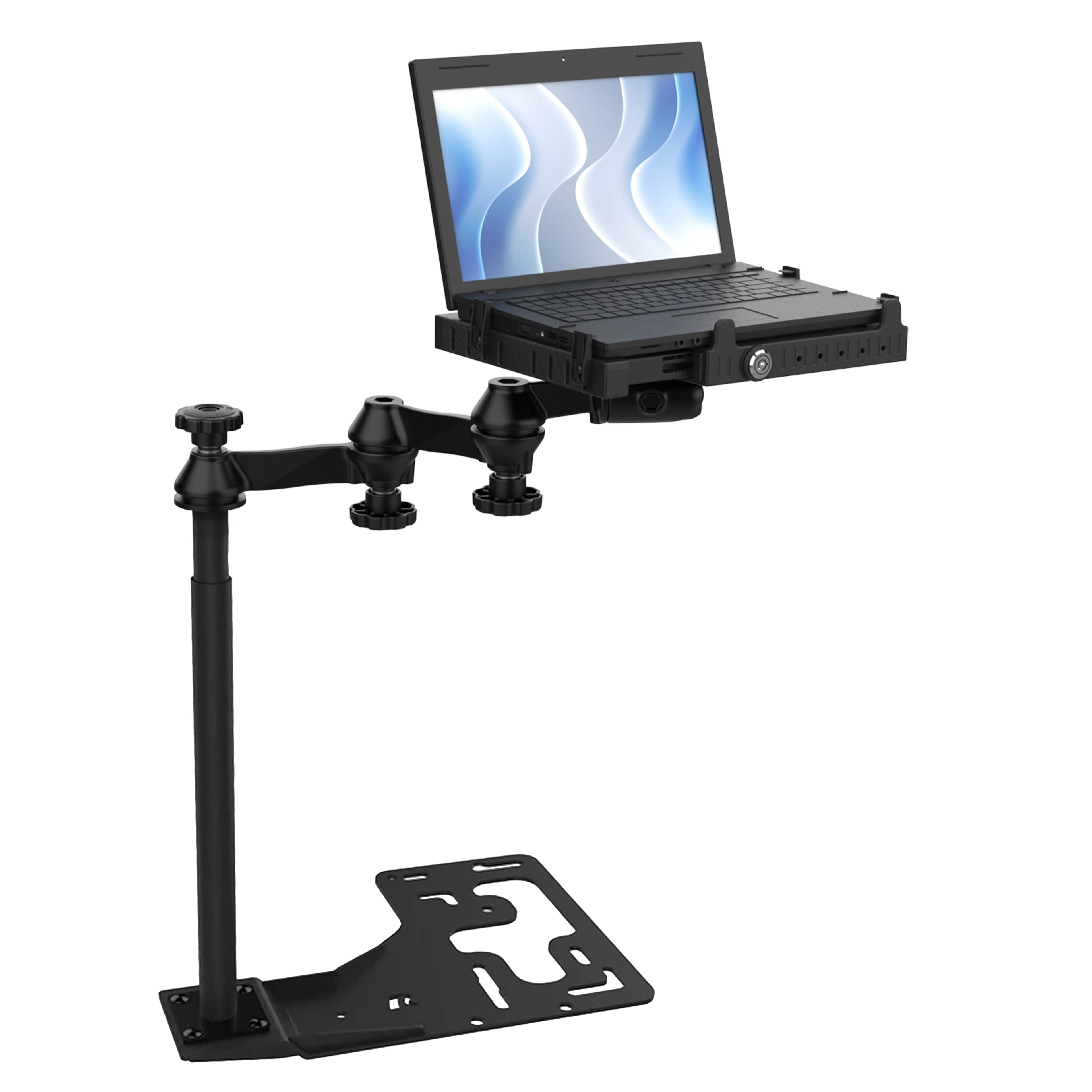 RAM® No-Drill™ Universal Laptop Mount for Heavy Duty Trucks