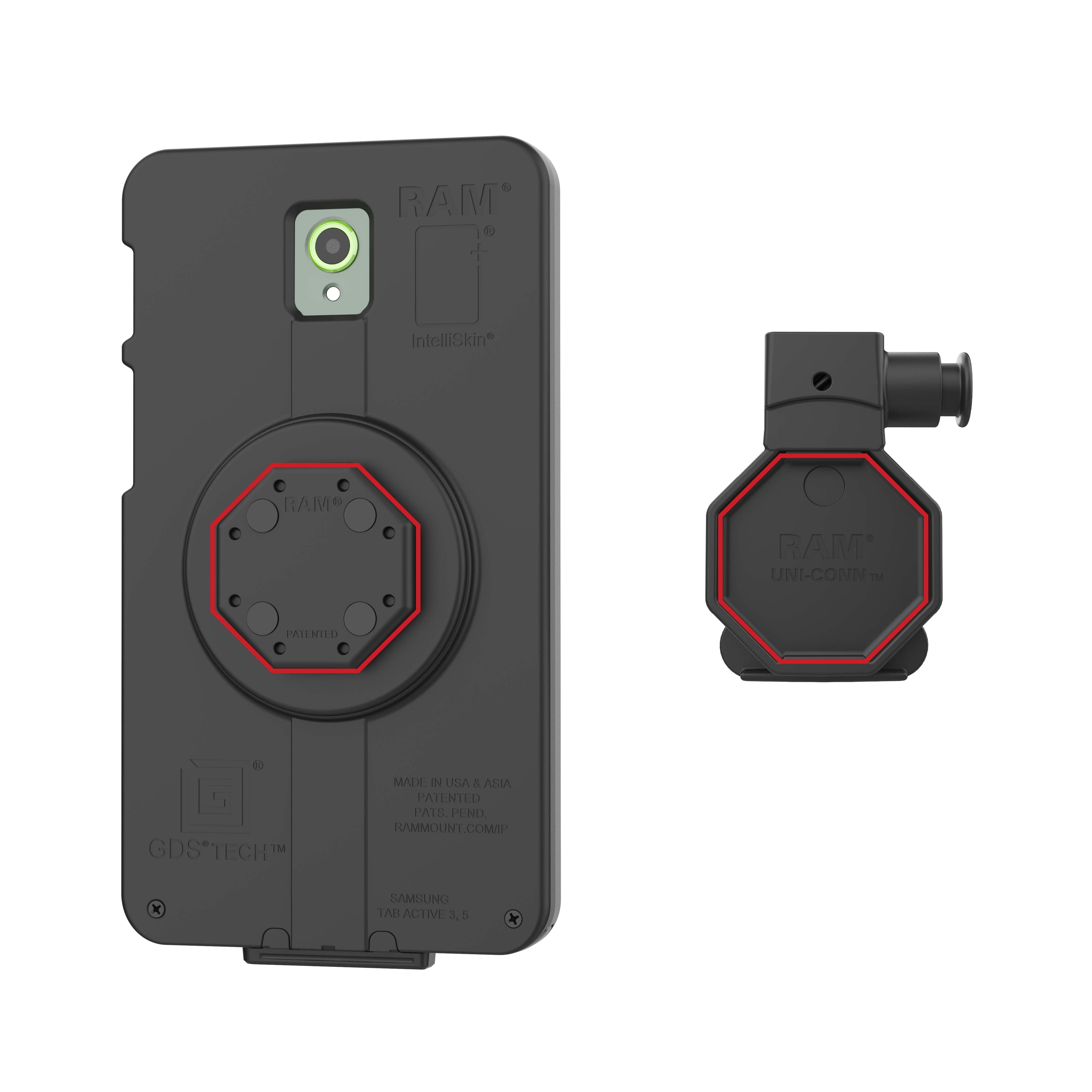 RAM® Belt Clip Holder with Release Button for GDS® Uni-Conn™ Button
