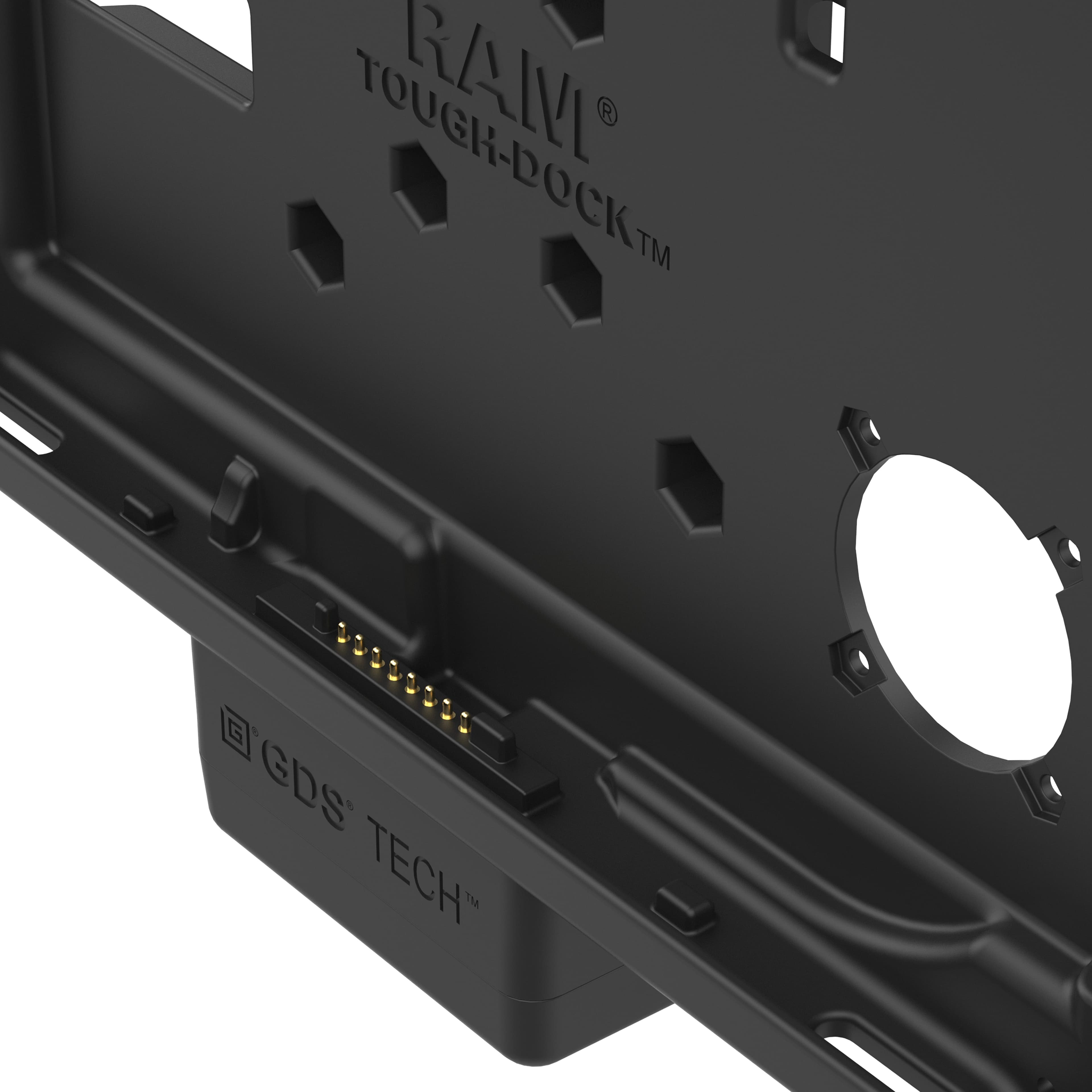 RAM® Thin-Dock™ + Dual USB for Zebra ET401 & ET4x 10" (25.4 cm)