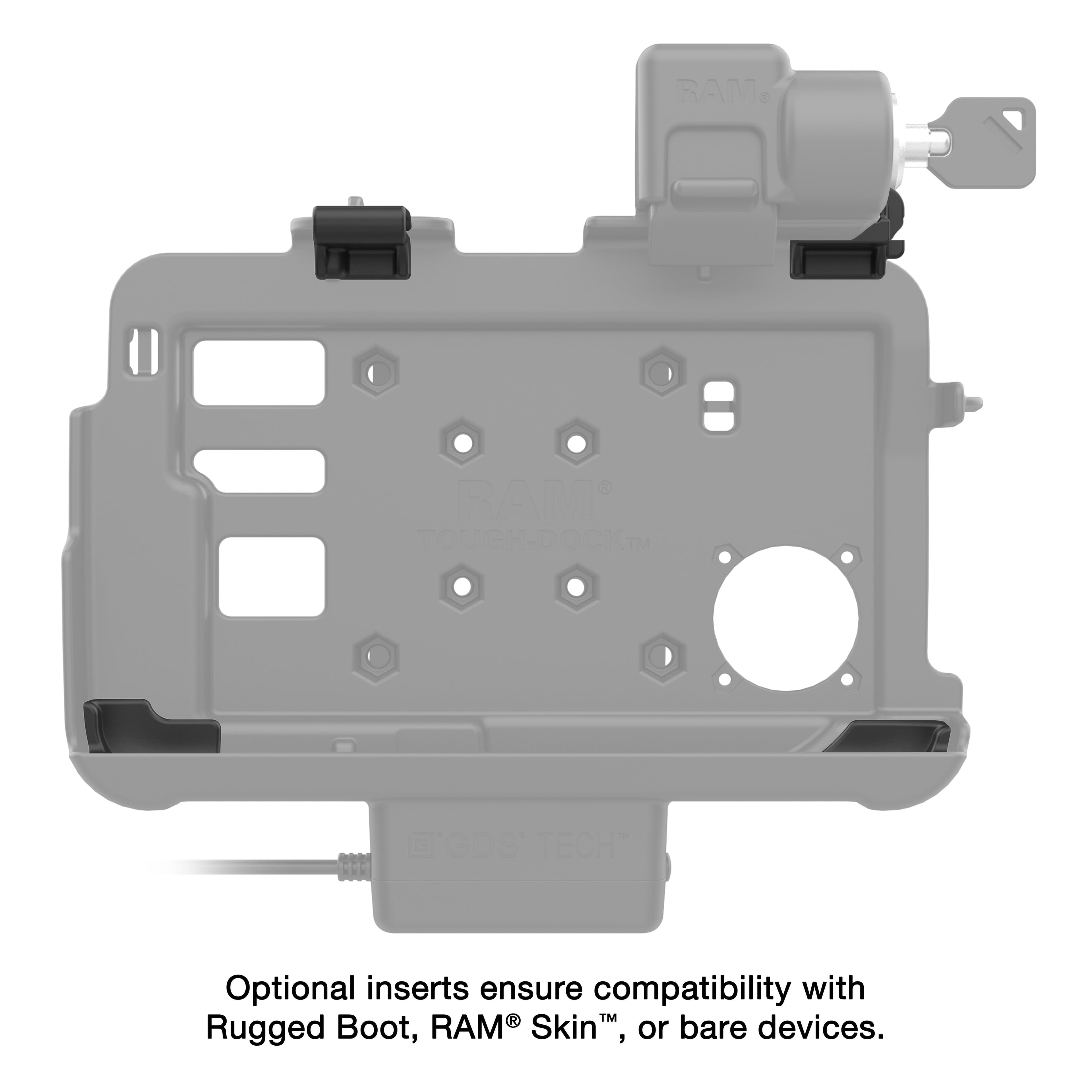 Locking RAM® Thin-Dock™ for Zebra ET401 & ET4x 8" (20.3 cm)