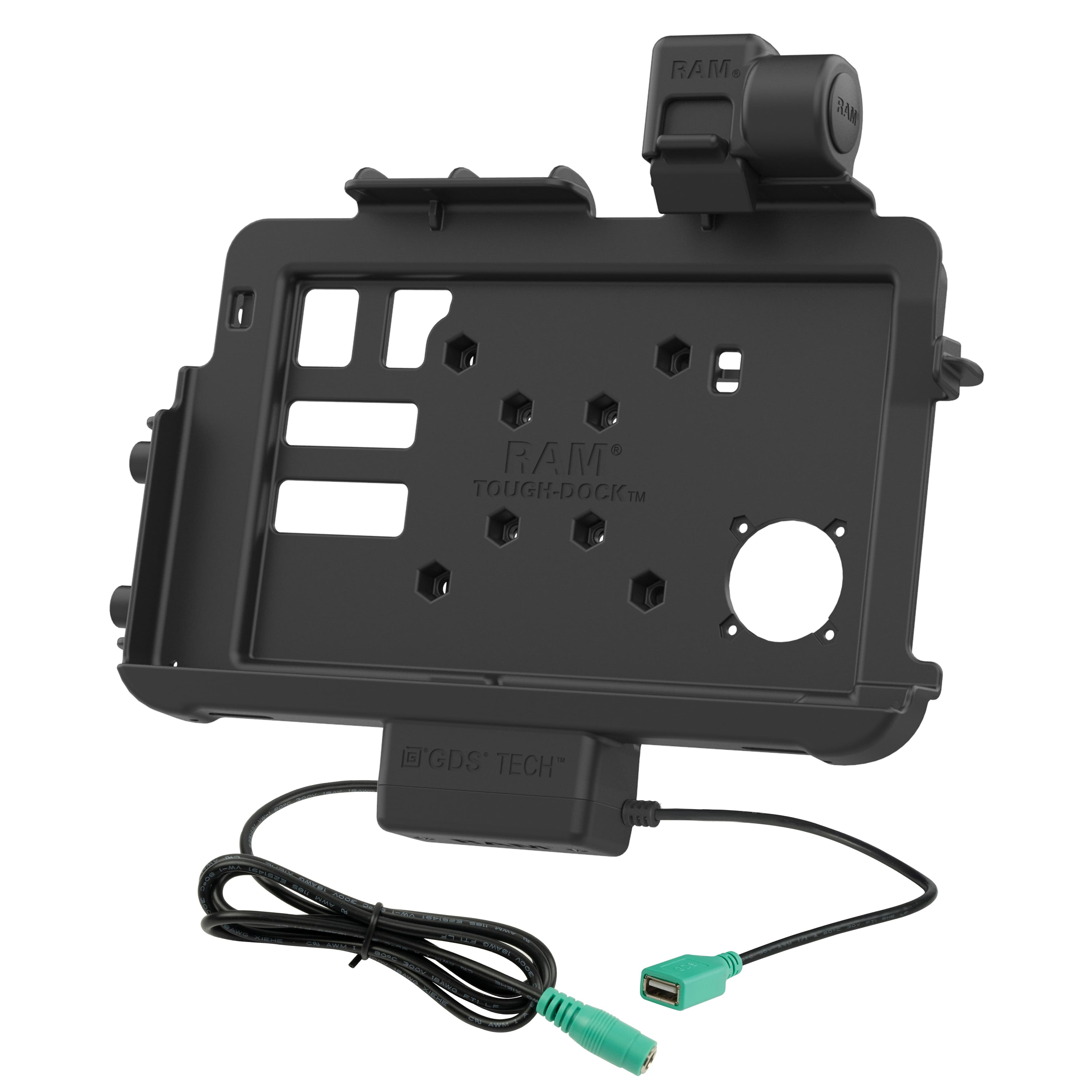 RAM® Thin-Dock™ + Data Dock for Zebra ET401 & ET4x 10" (25.4 cm)