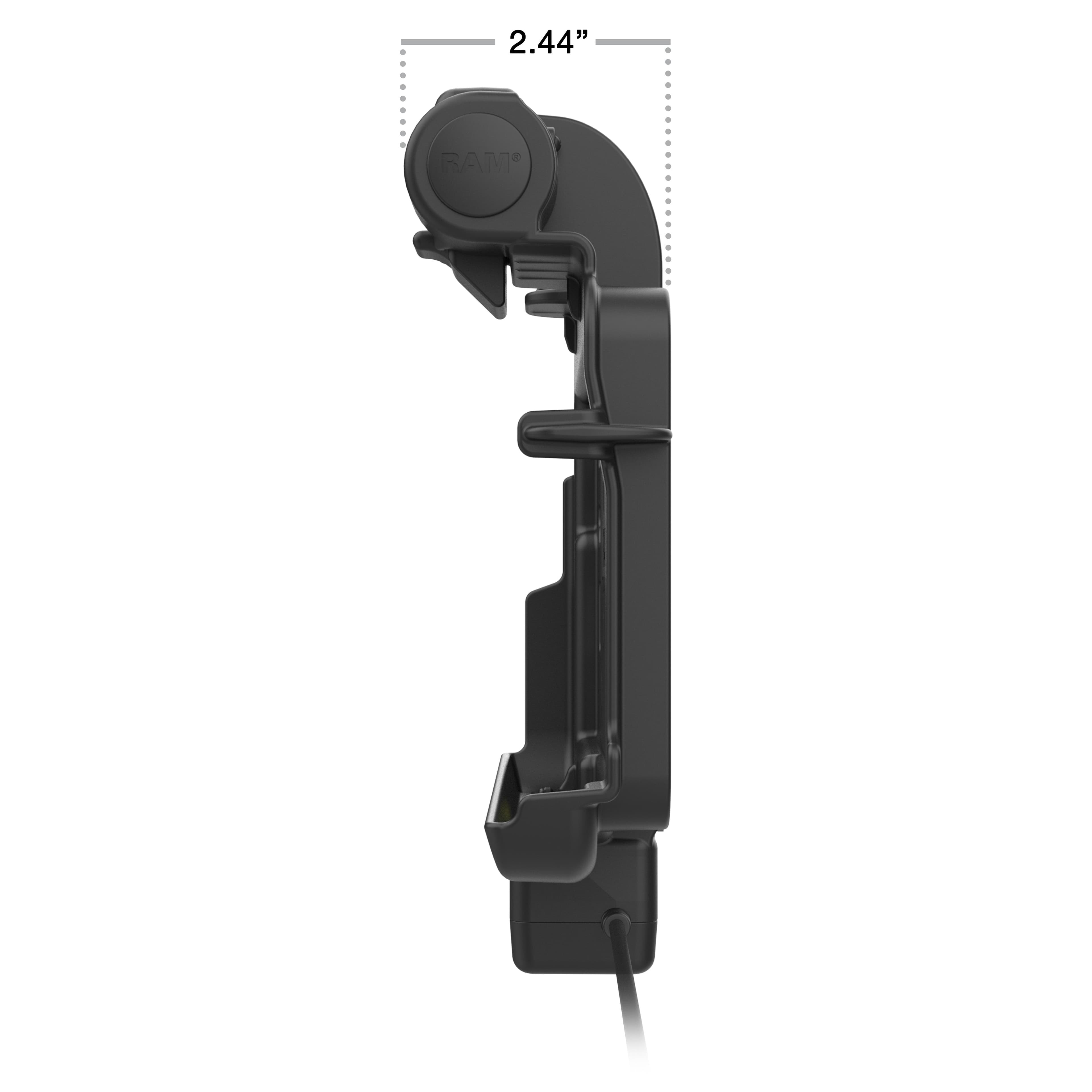 RAM® Thin-Dock™ + Dual USB for Zebra ET401 & ET4x 8" (20.3 cm)