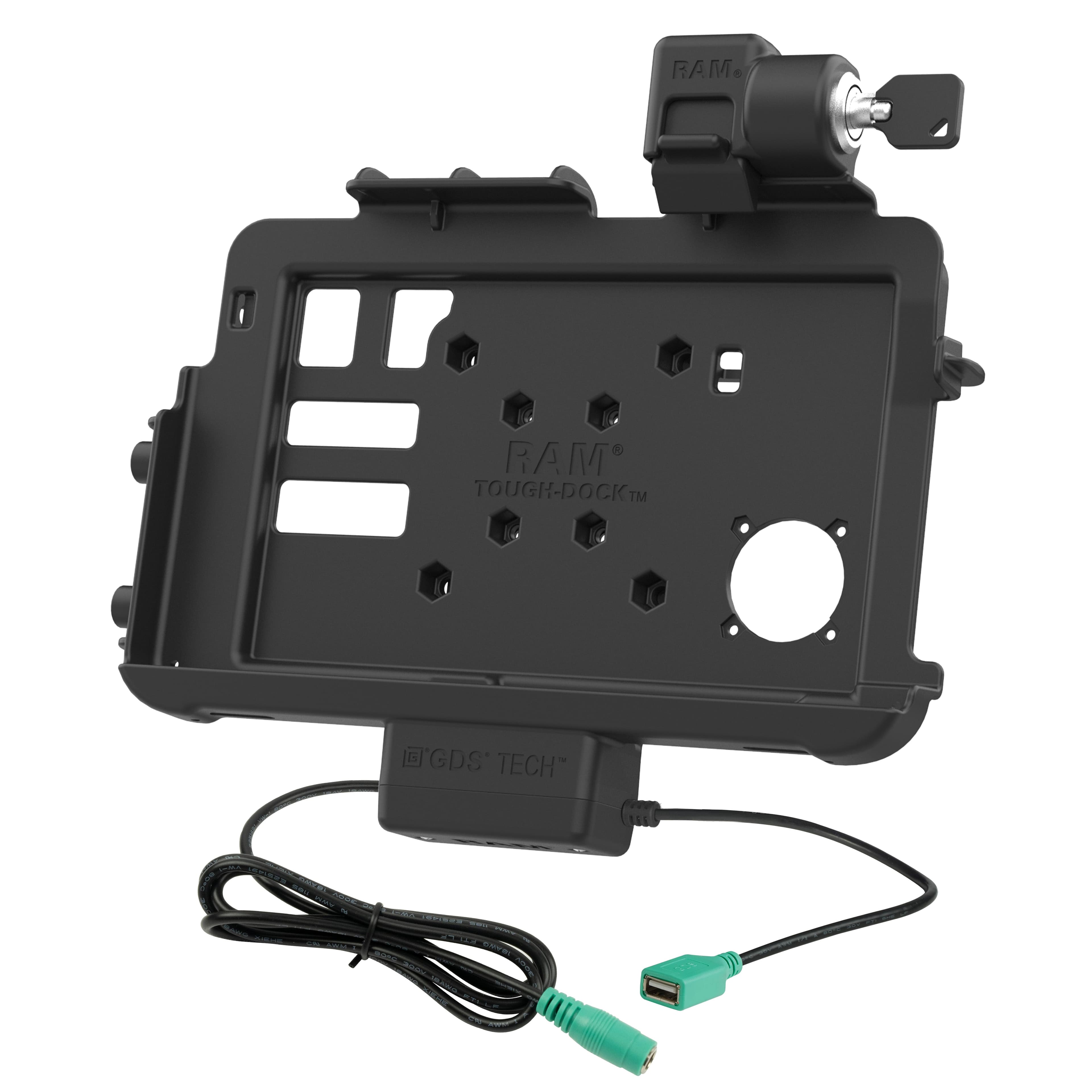 Locking RAM® Thin-Dock™ + Data for Zebra ET401 10" (25.4 cm)