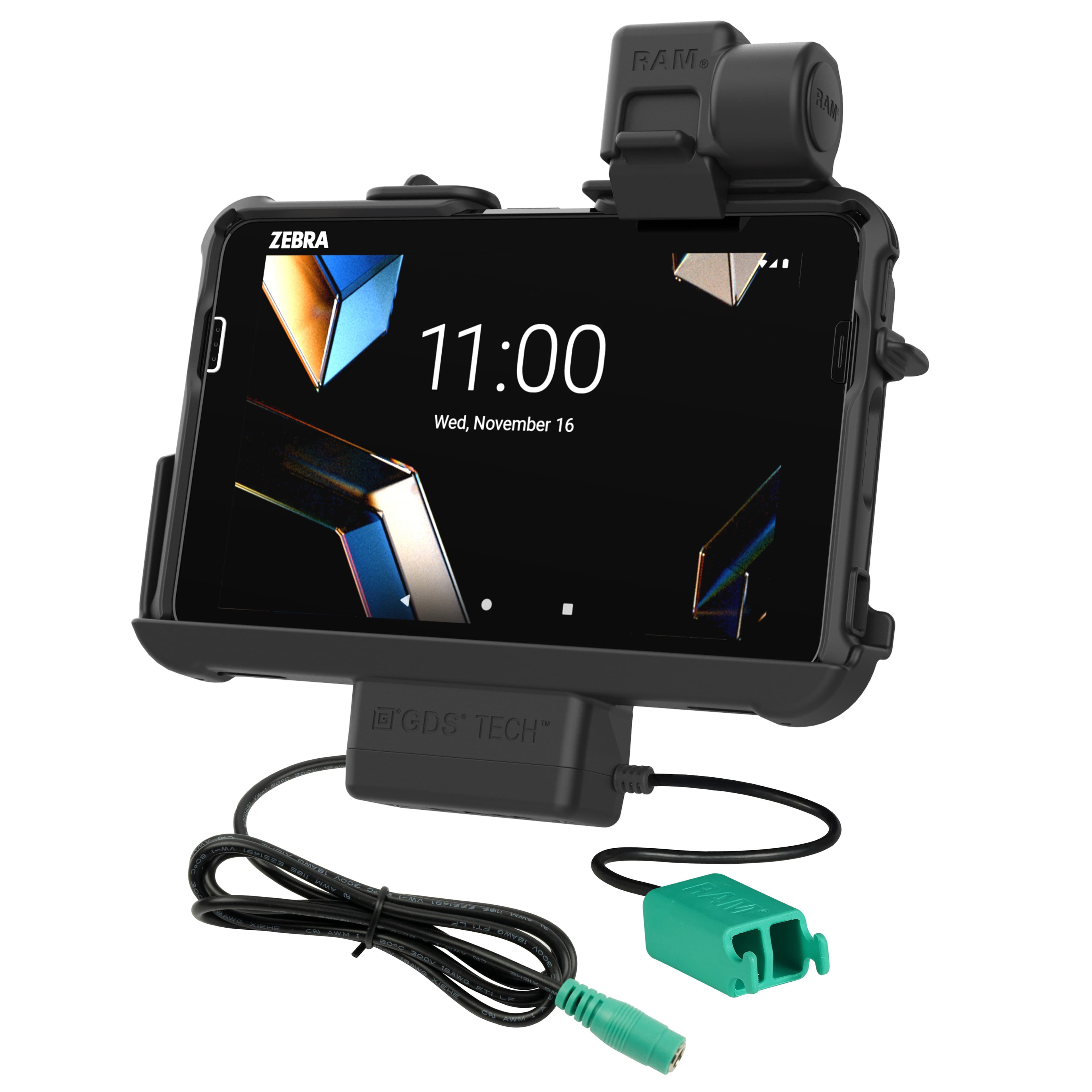 RAM® Thin-Dock™ + Dual USB for Zebra ET401 & ET4x 8" (20.3 cm)