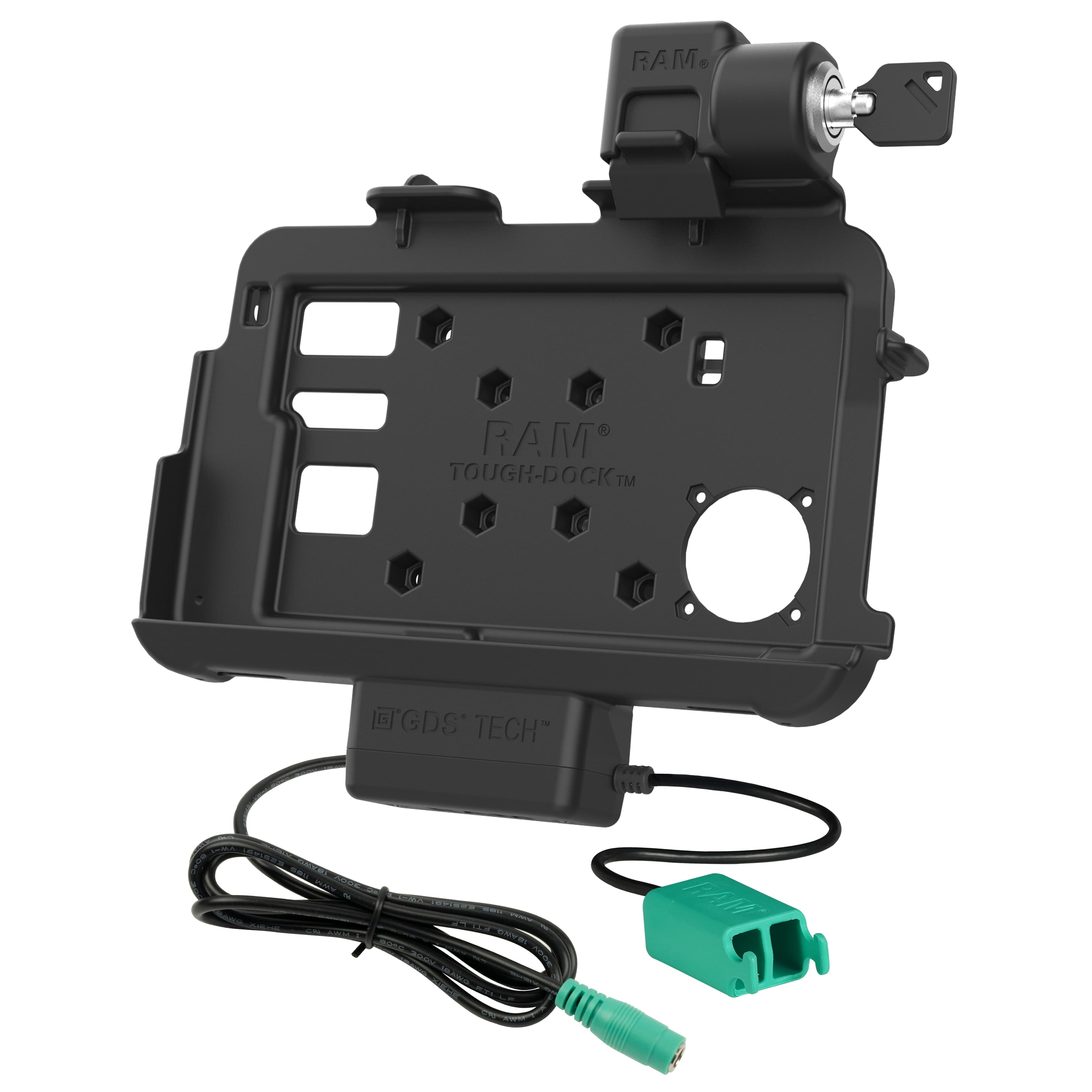 Locking RAM® Thin-Dock™ + Dual USB for Zebra ET401 8" (20.3 cm)