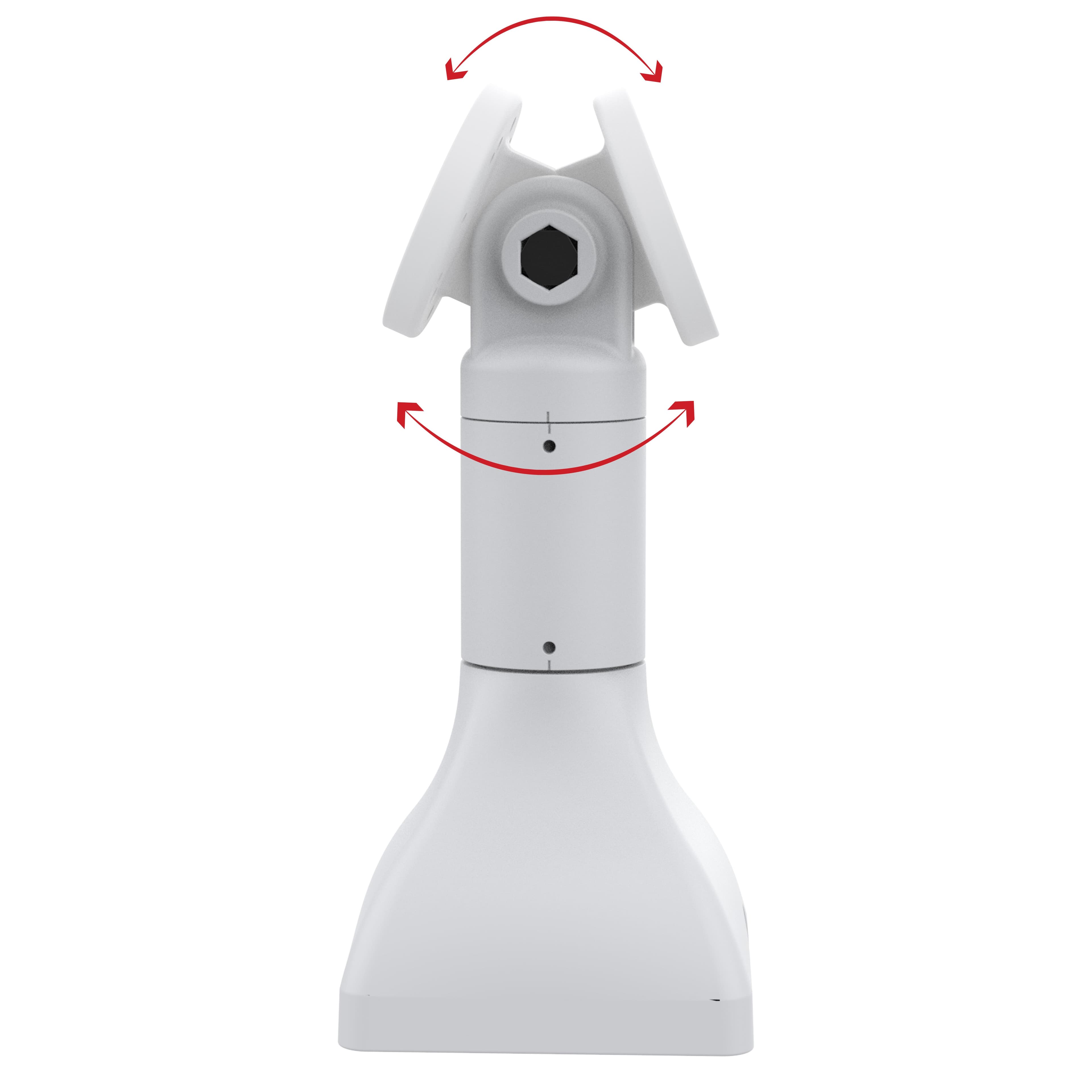 RAM® 7" (17.8 cm) Pedestal Mount with AMPS Pattern & C-Clamp Base - Gray