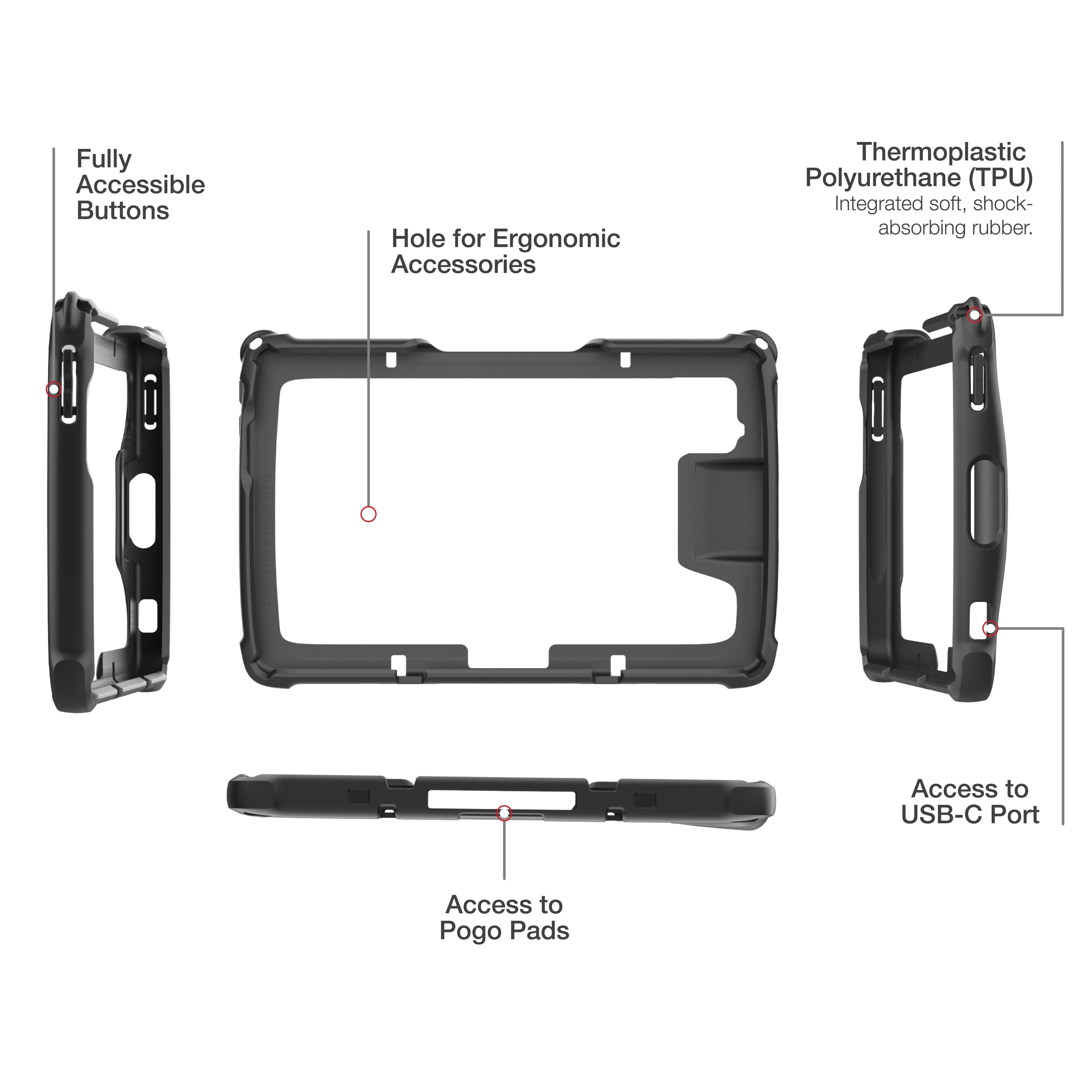 RAM® Skin™ for Zebra ET401 8" (20.3 cm) Enterprise Tablet