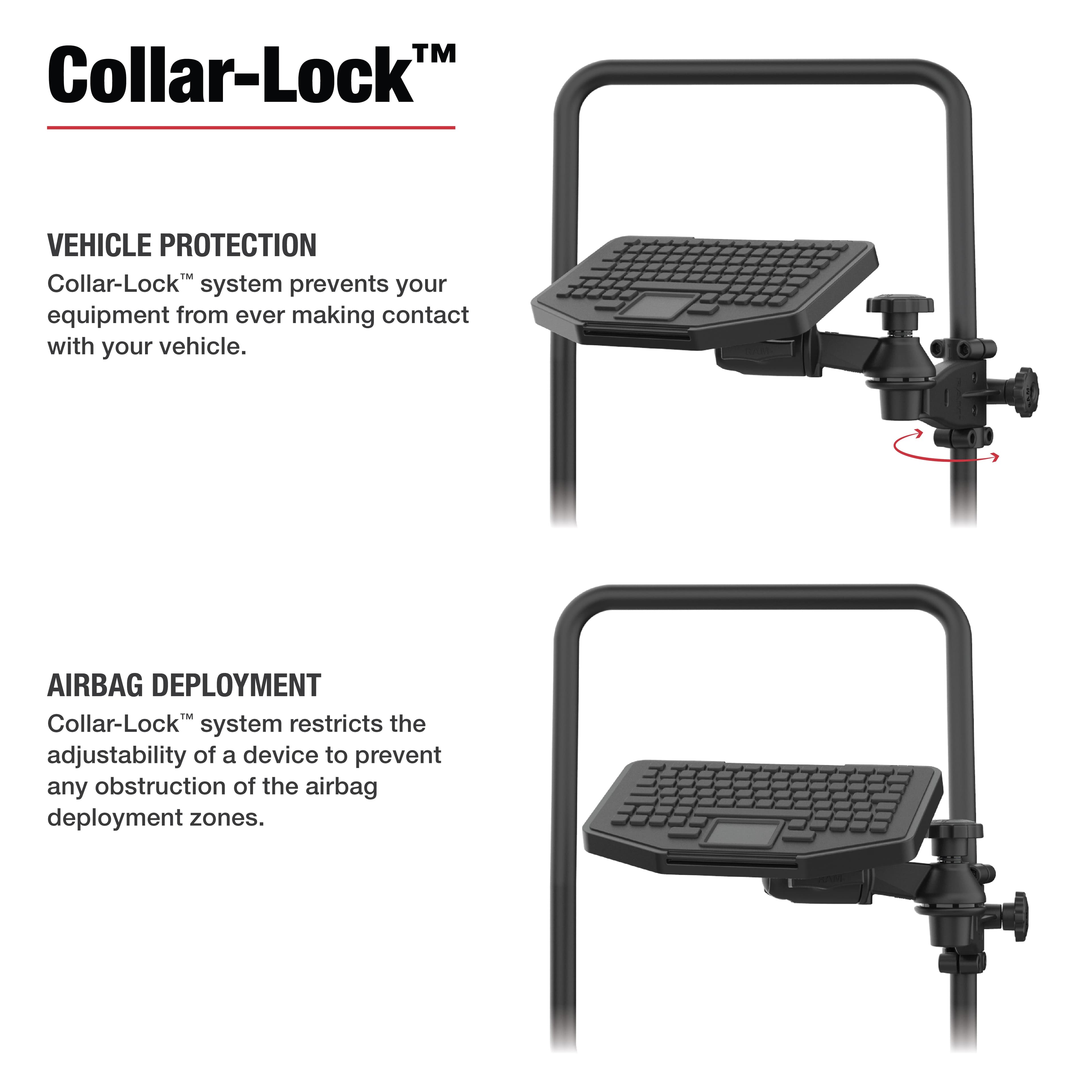 RAM® Friction Hinge 6" (15.2 cm) Arm & 6" (15.2 cm) Swing Arm with Ball for Tough-Bar™