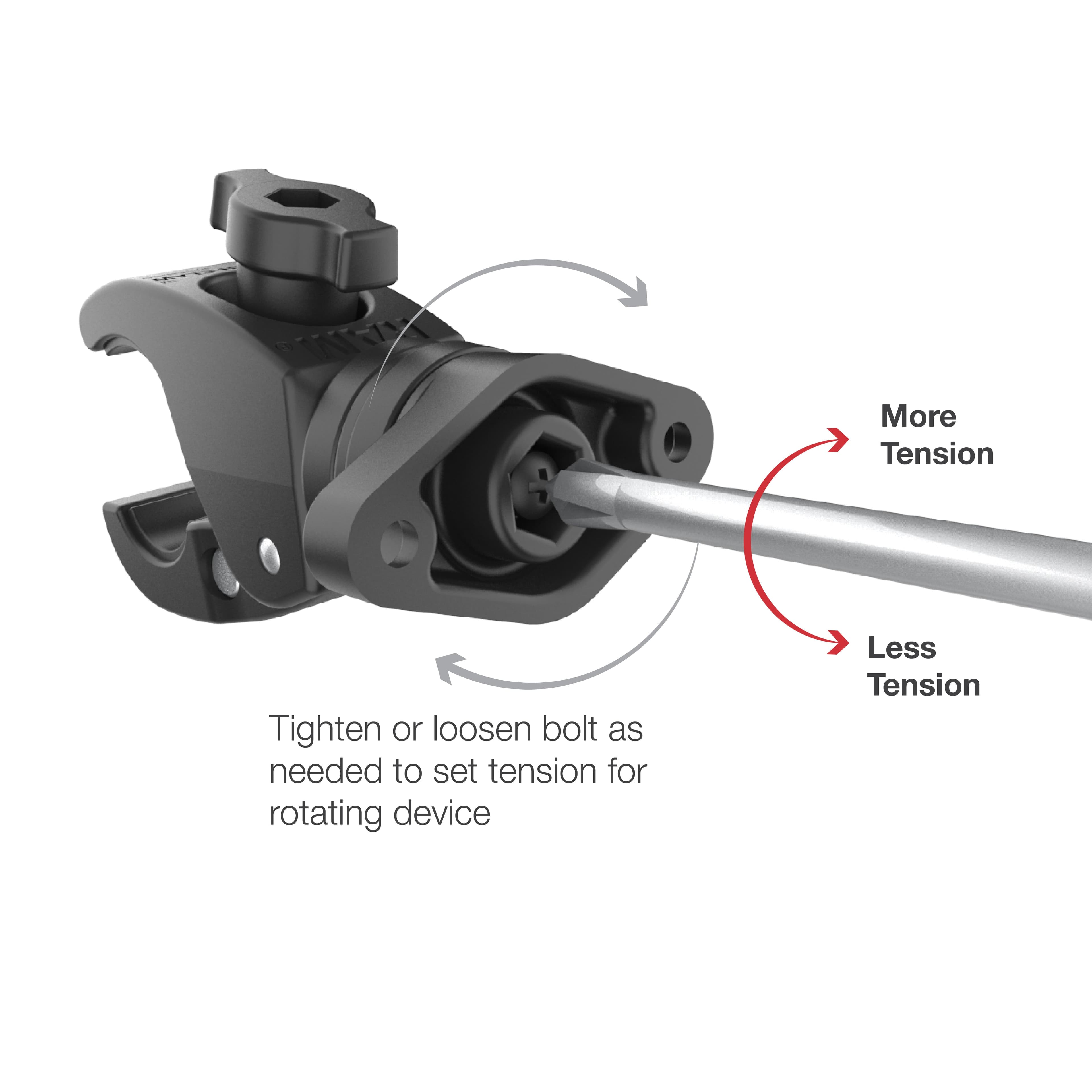 RAM® Quick-Grip™ XL Phone Mount with Rotating Low-Profile Tough-Claw™