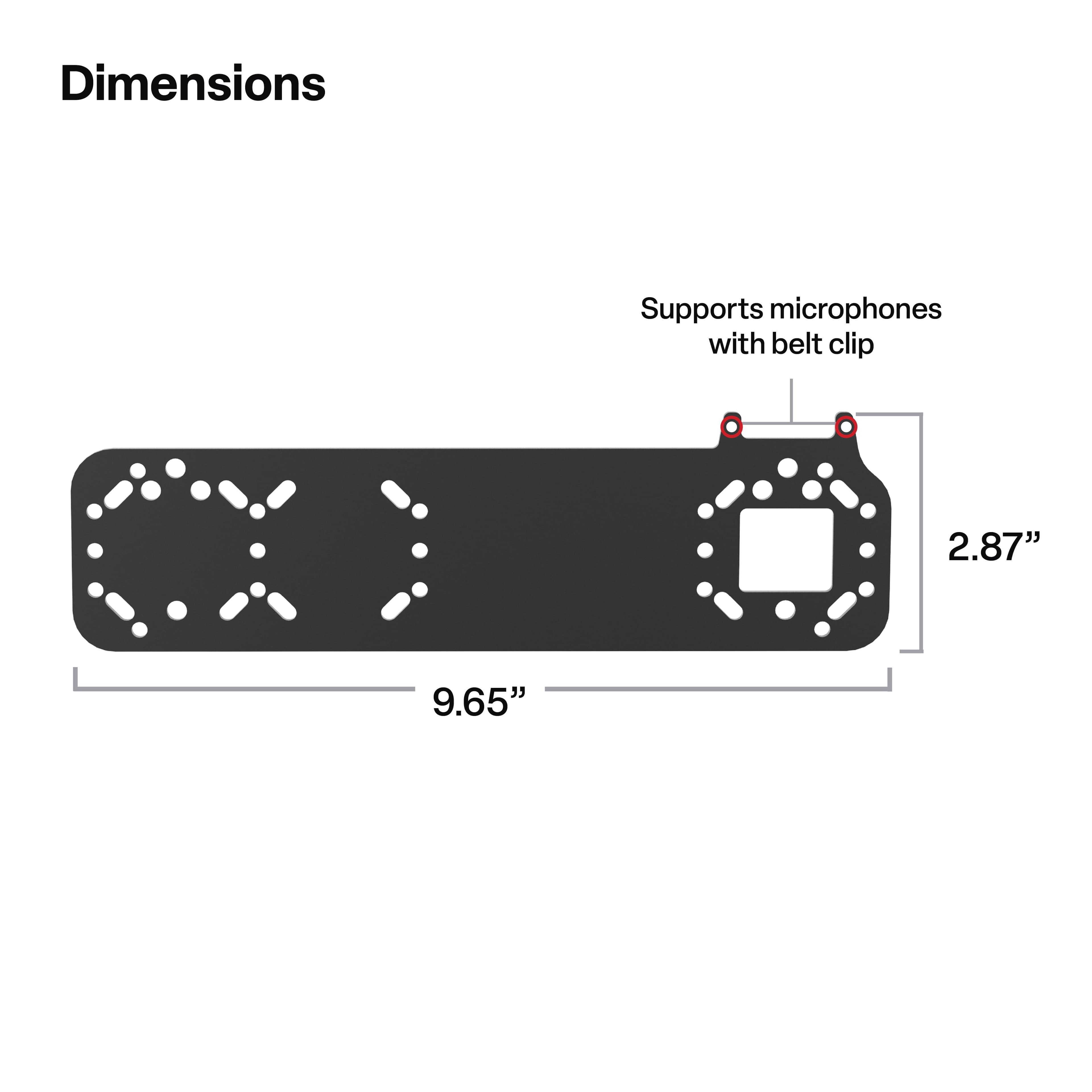 RAM® Standard Bracket Adapter for PTT Remote Speaker Microphones