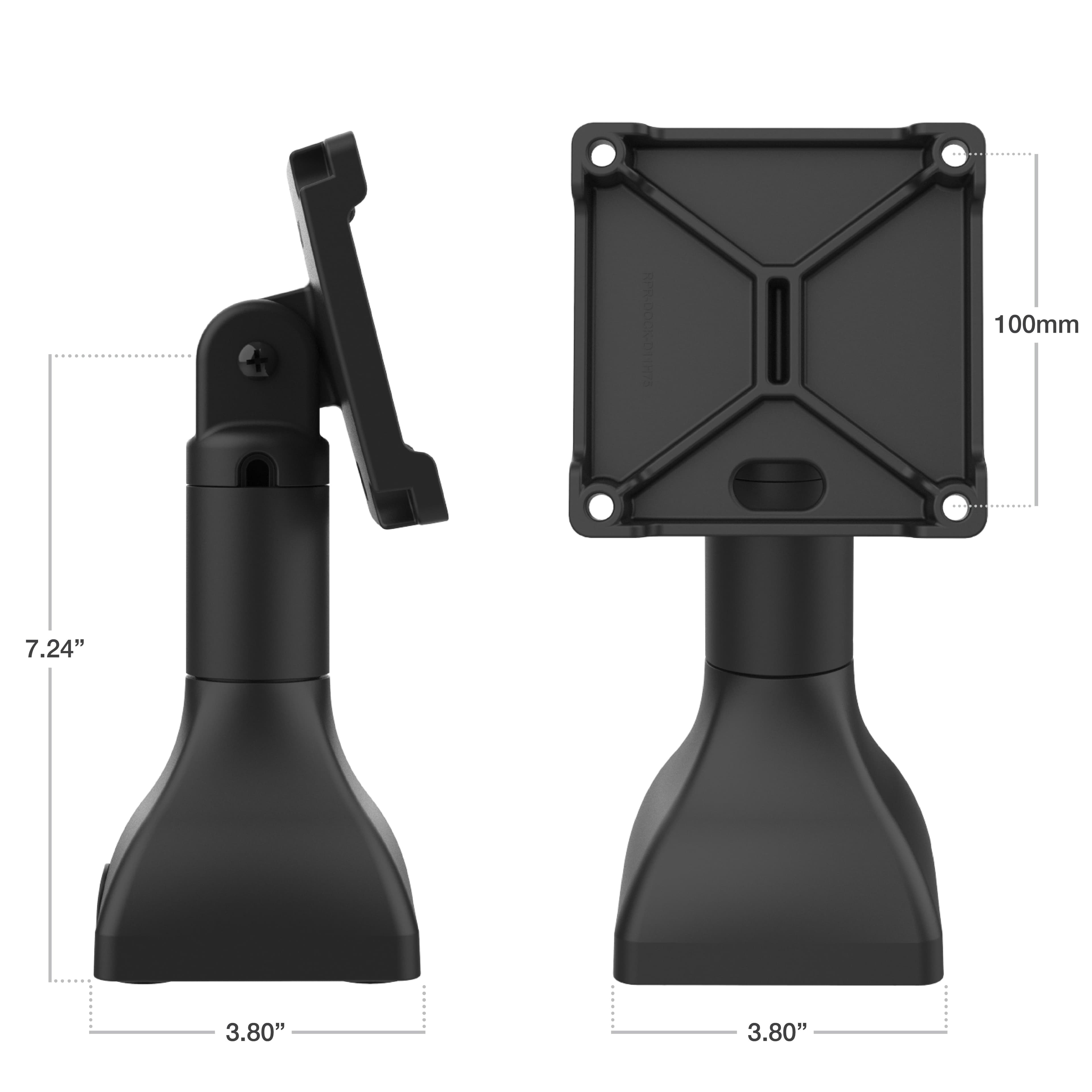 RAM® 7" (17.8 cm) Pedestal Mount with 100mm VESA & Cable Routing