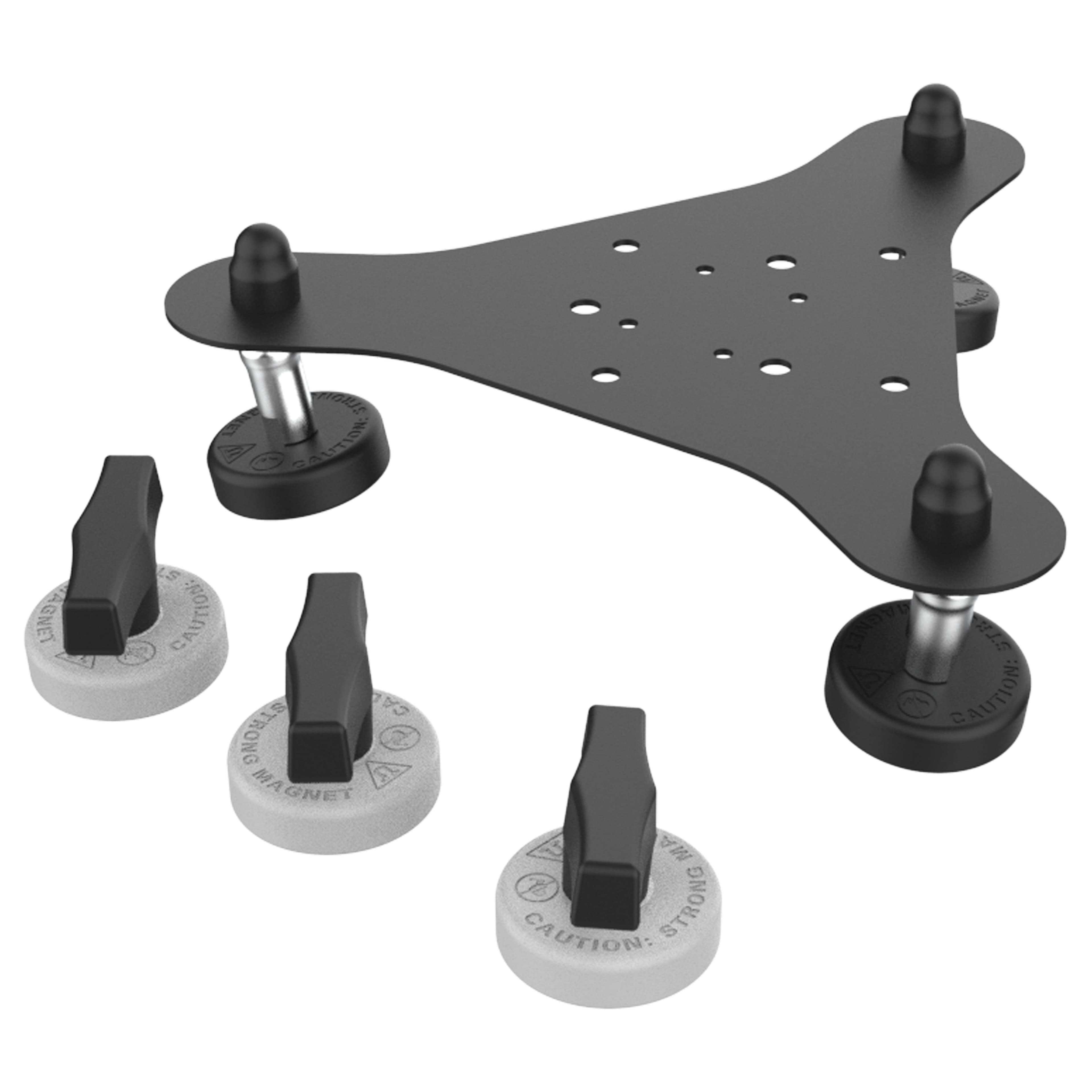 RAM® Tough-Mag™ 48MM 3-Point Pivoting Magnetic Mounting Base