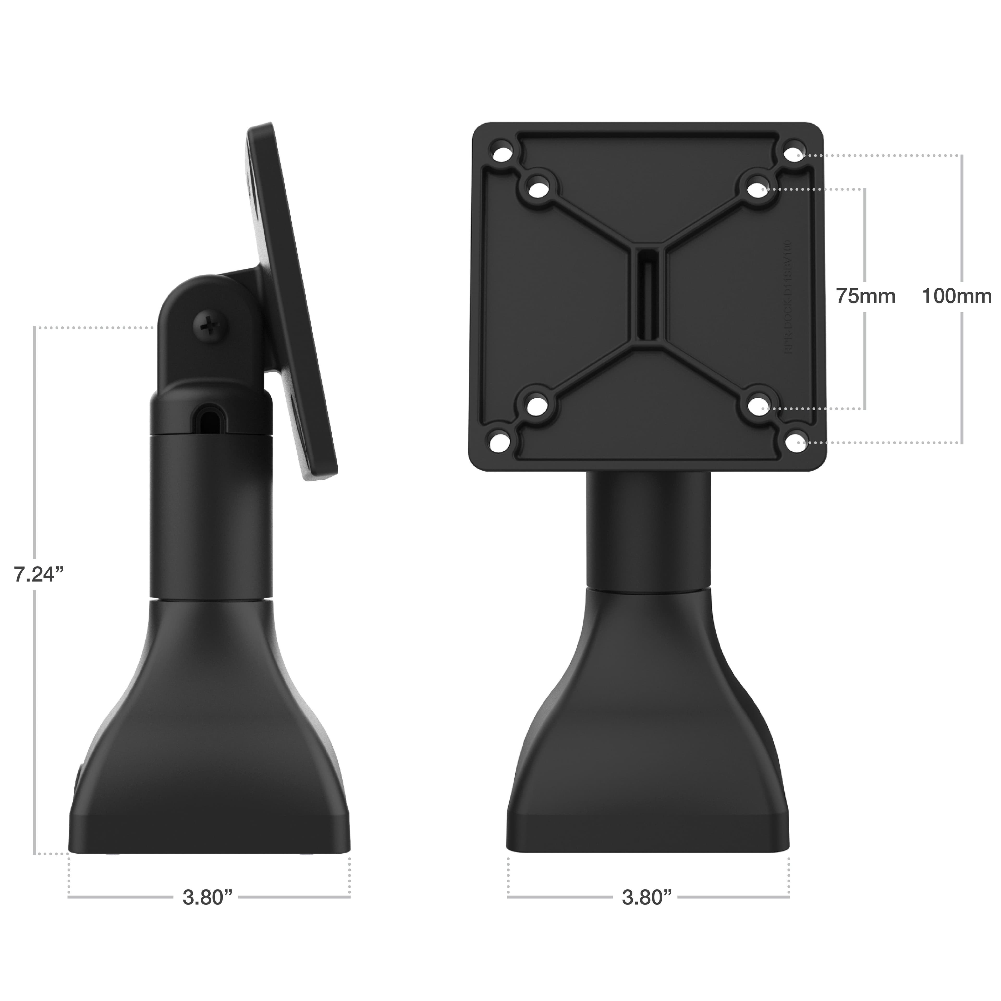 RAM® 7" (17.8 cm) Pedestal Mount with 100mm & 75mm VESA Patterns
