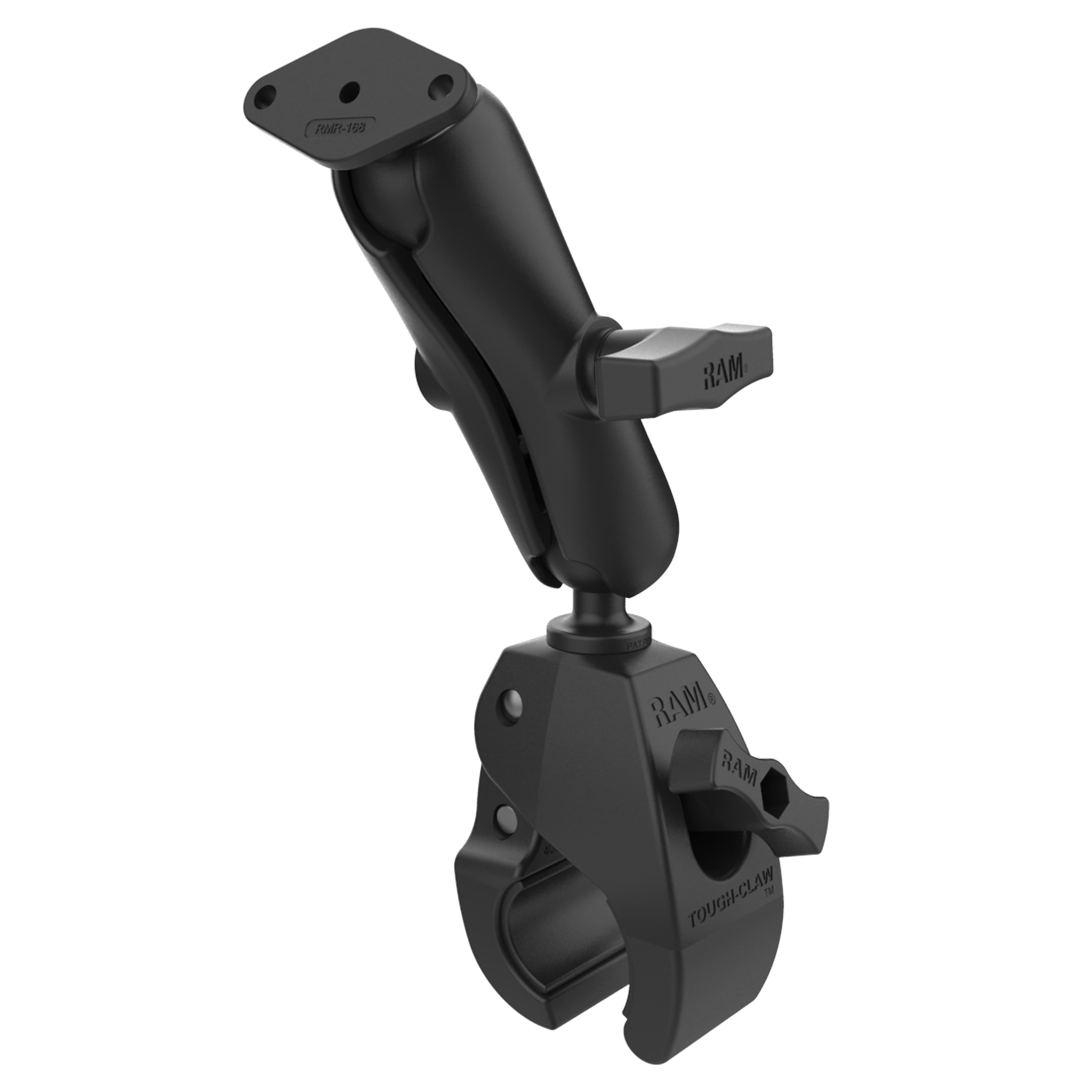 RAM® Tough-Claw™ Large Clamp Mount with Diamond Plate Adapter - Medium