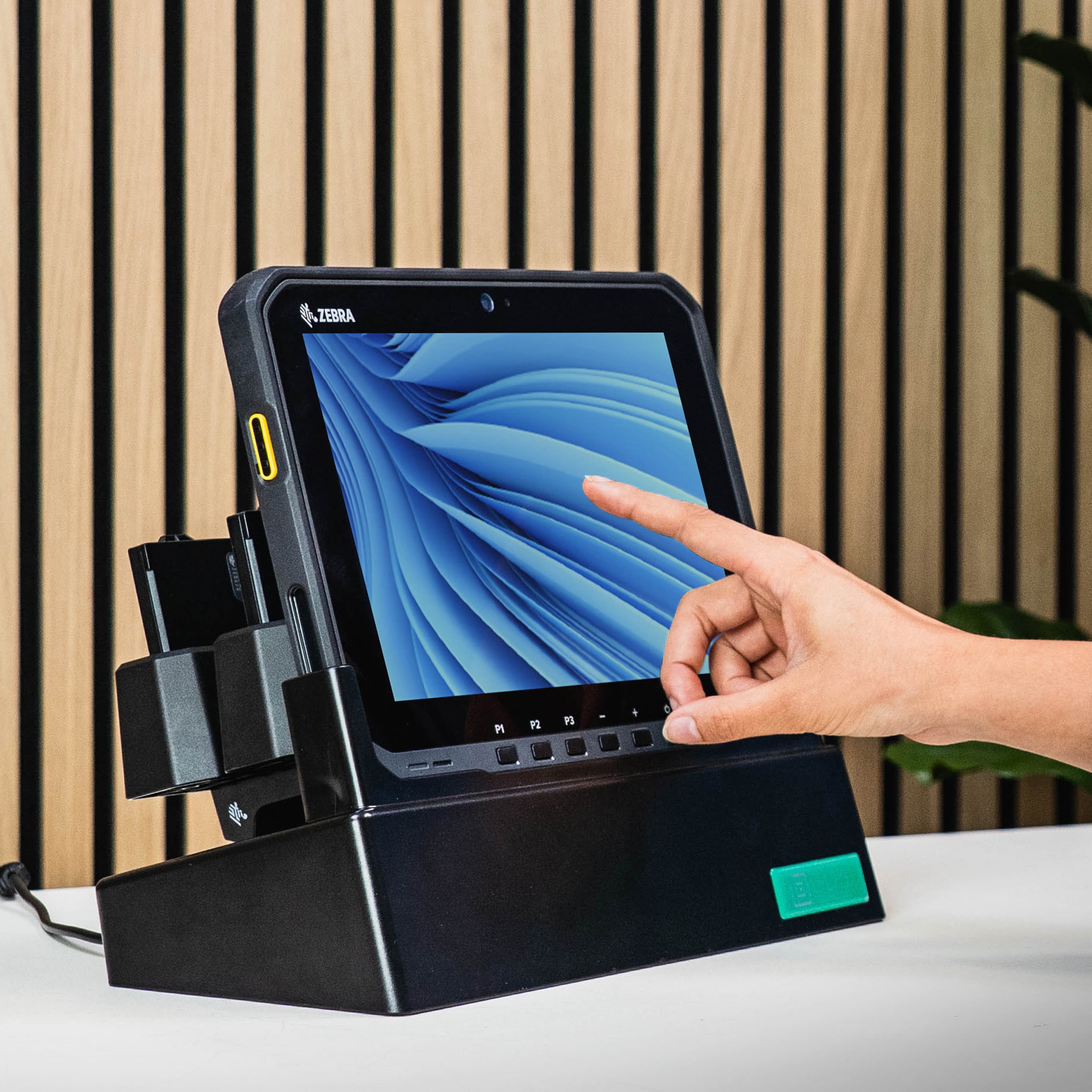 RAM® Desktop Dock for Zebra ET6x with USB & RJ45 Support