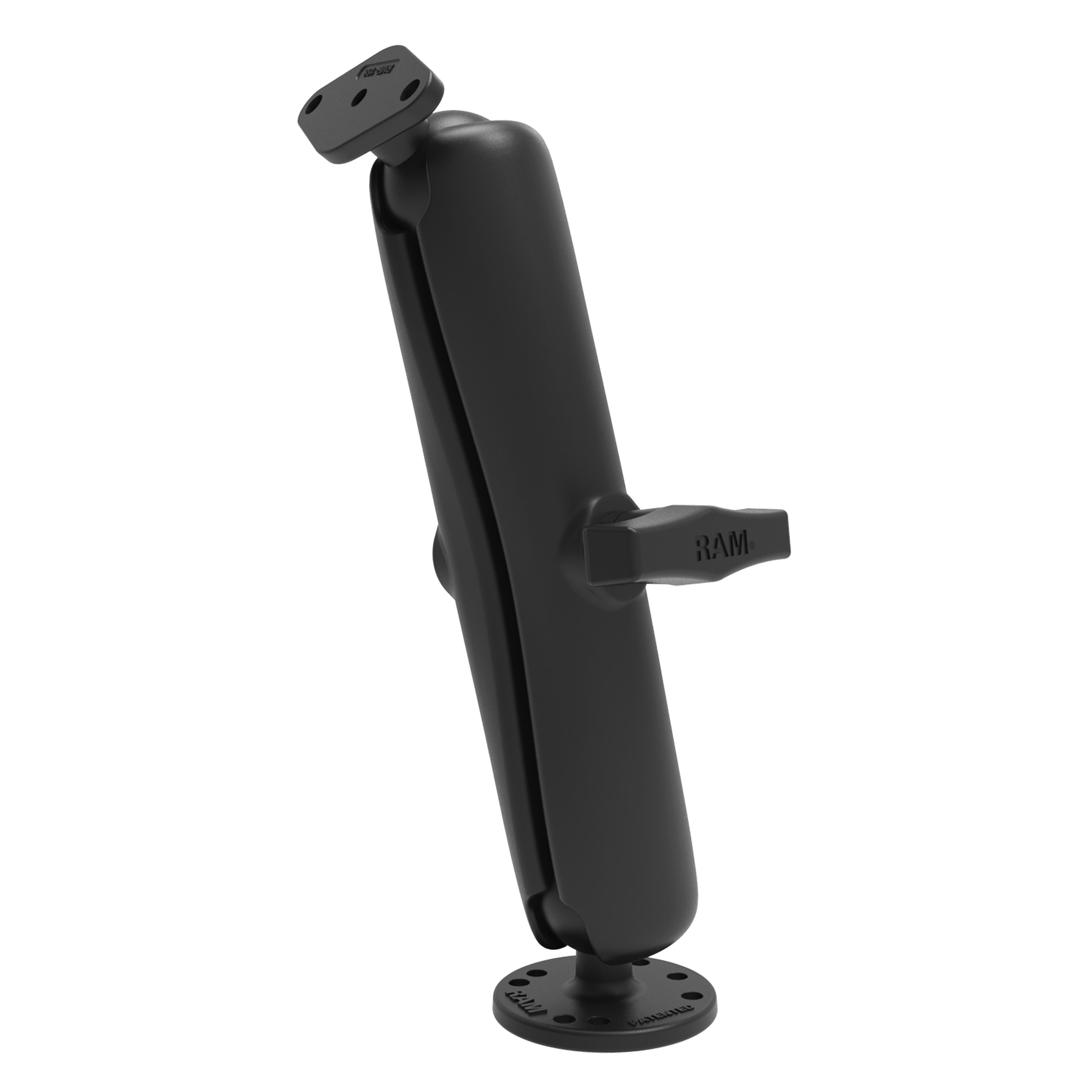 RAM® Double Ball Mount with Diamond Plate Adapter - Long
