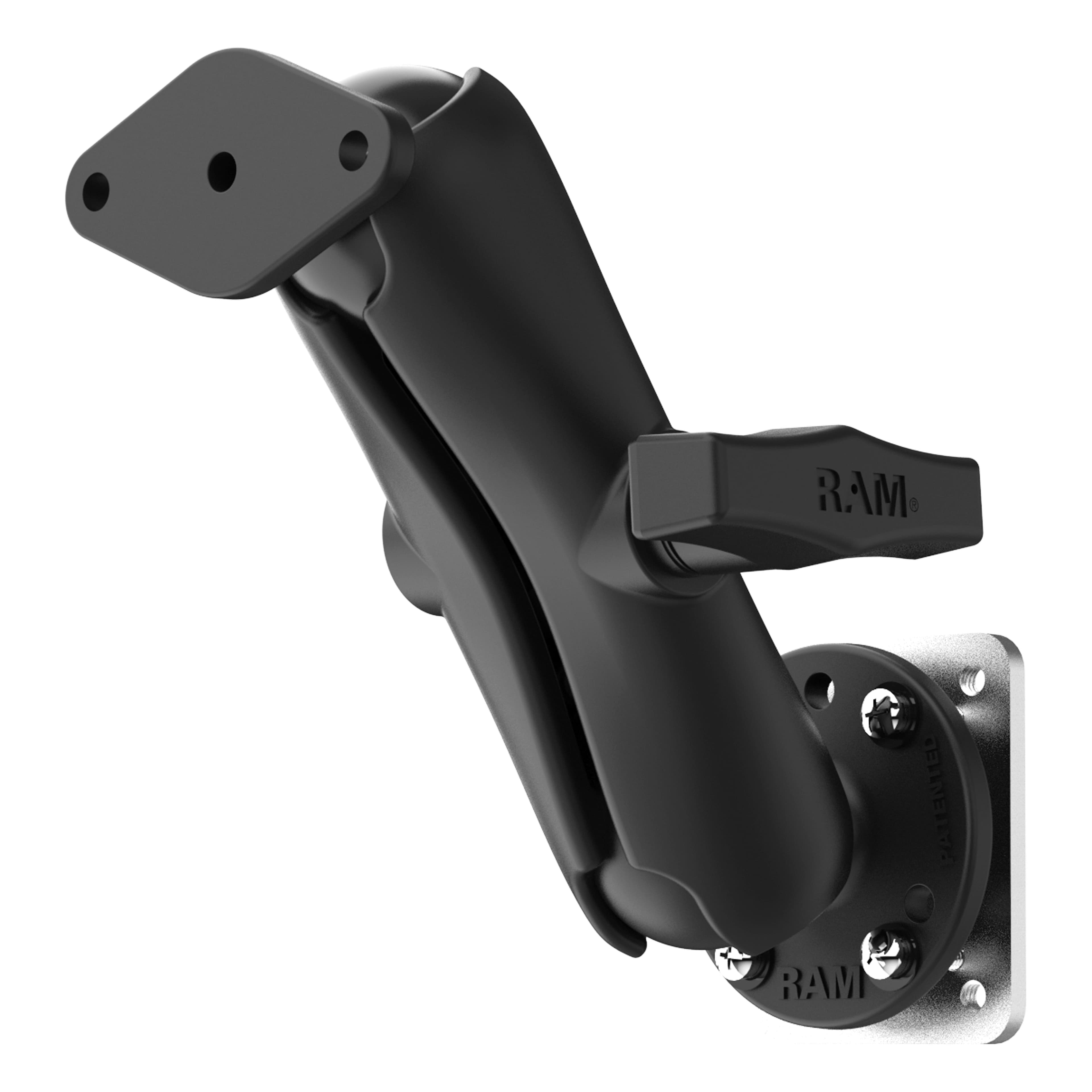 RAM® Dashboard Mount with Backing Plate & Diamond Plate - C Size Medium
