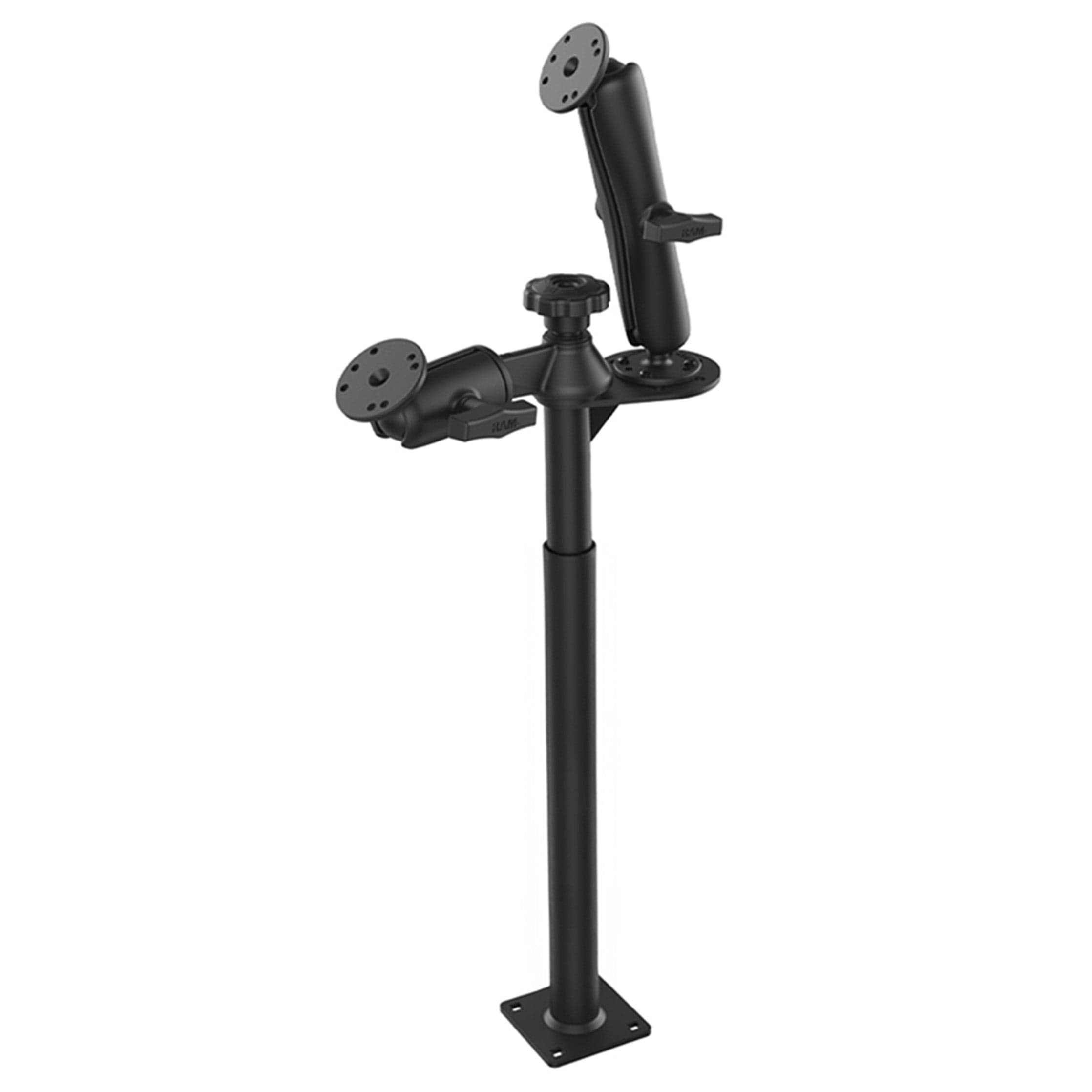 RAM® Tele-Pole™ with 12” & 18” Poles and Double Ball Mount