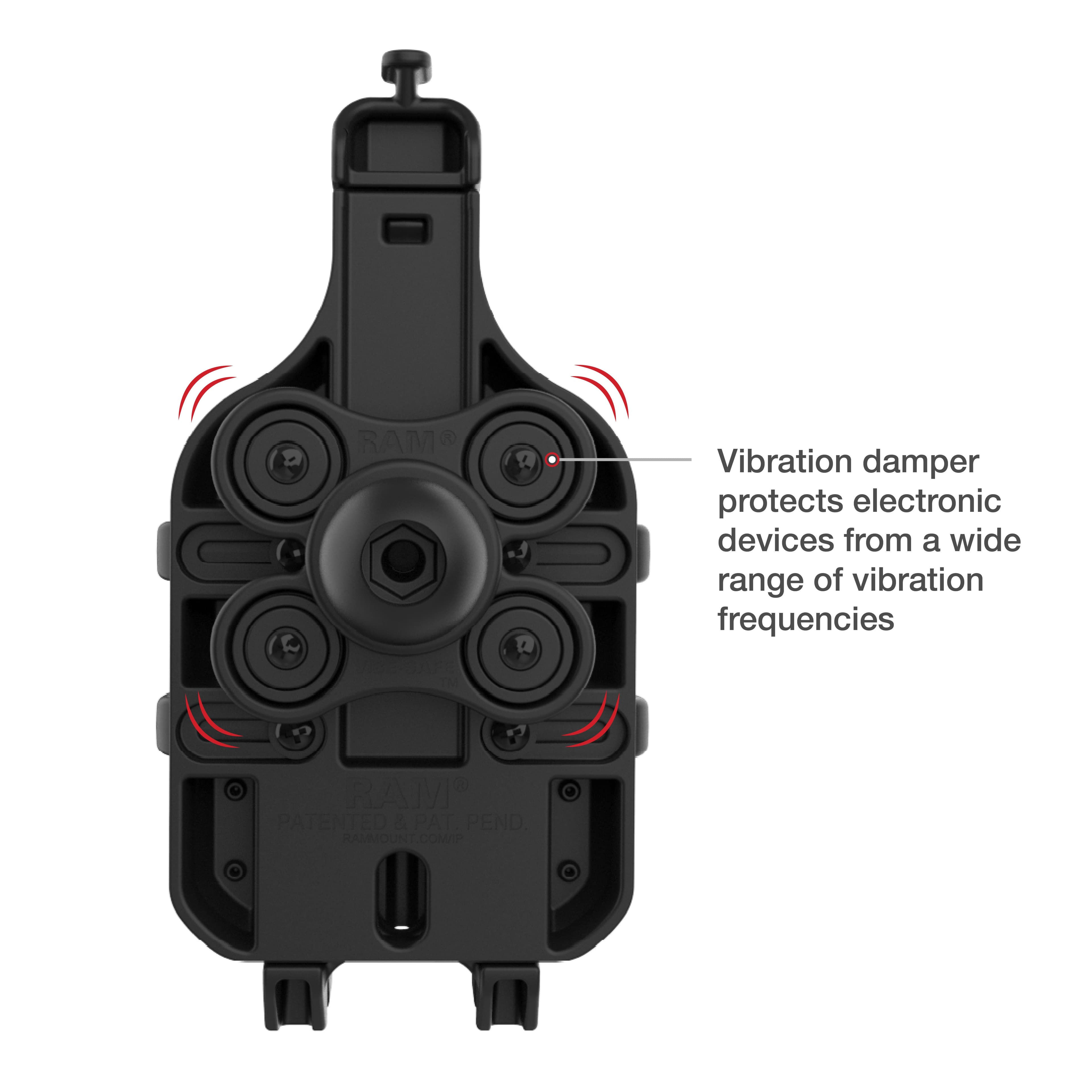 RAM® Quick-Grip™ Pro Phone Holder with Ball & Vibration Damper