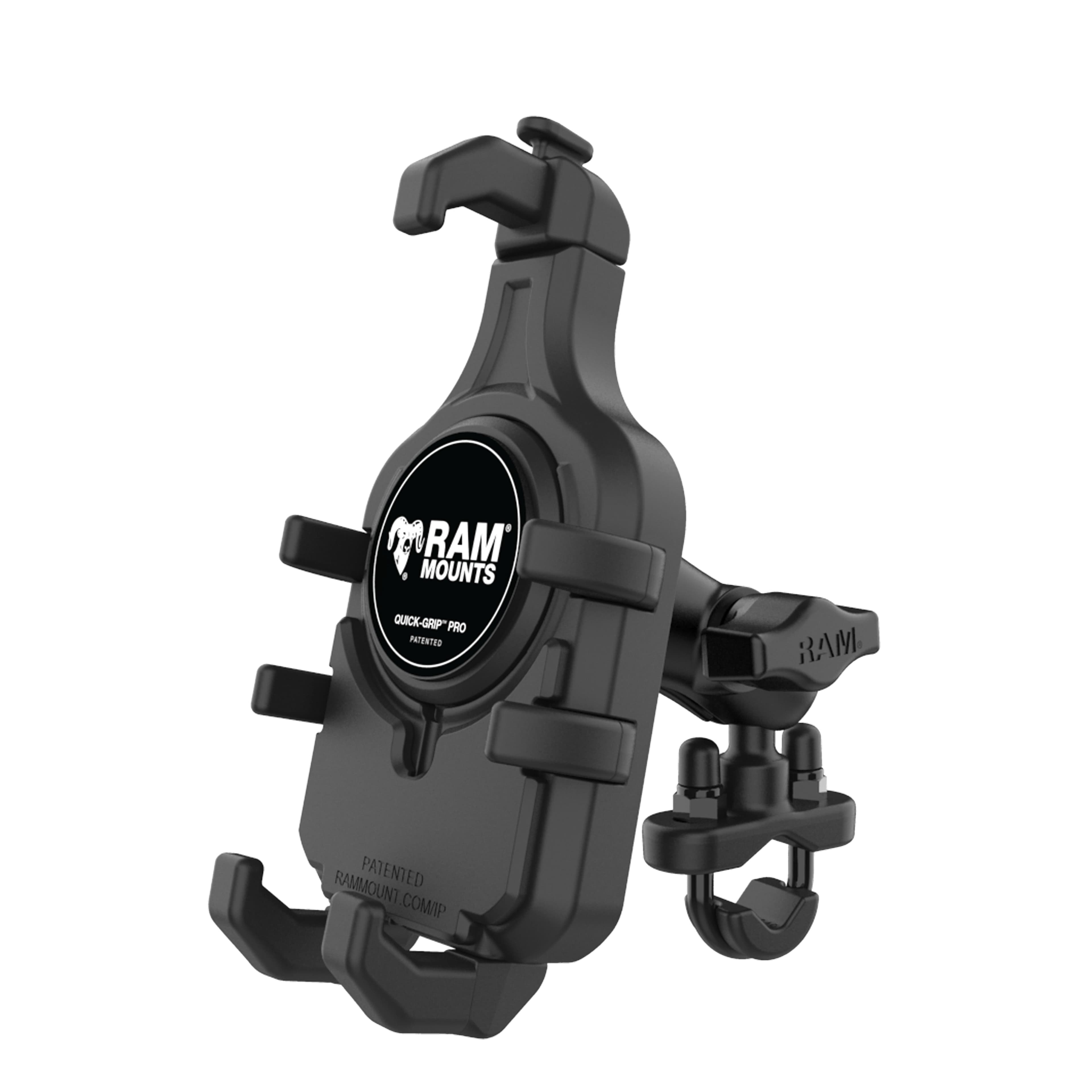 RAM® Quick-Grip™ Pro Phone Mount with Handlebar U-Bolt Base - Short