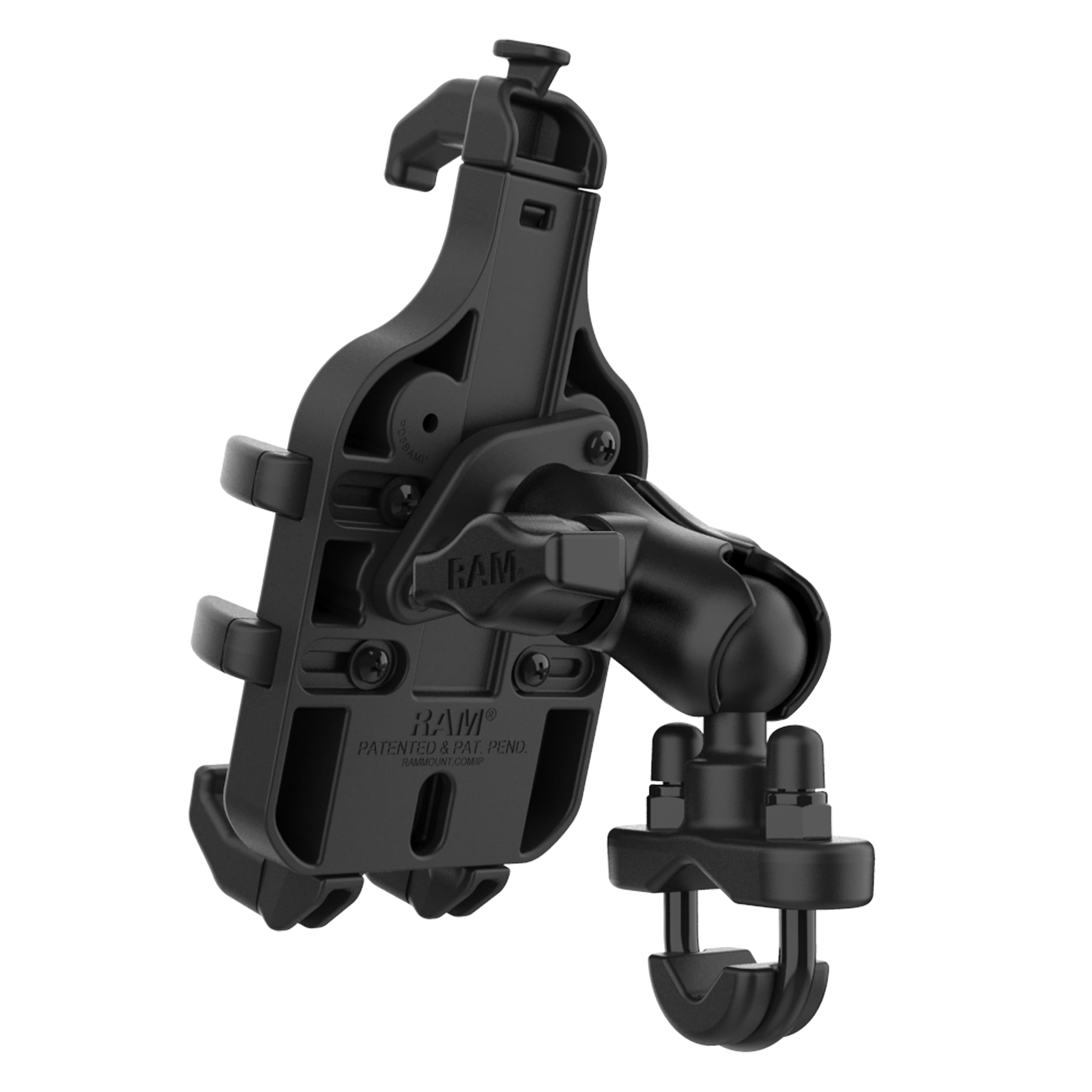 RAM® Quick-Grip™ Pro Phone Mount with Handlebar U-Bolt Base - Short