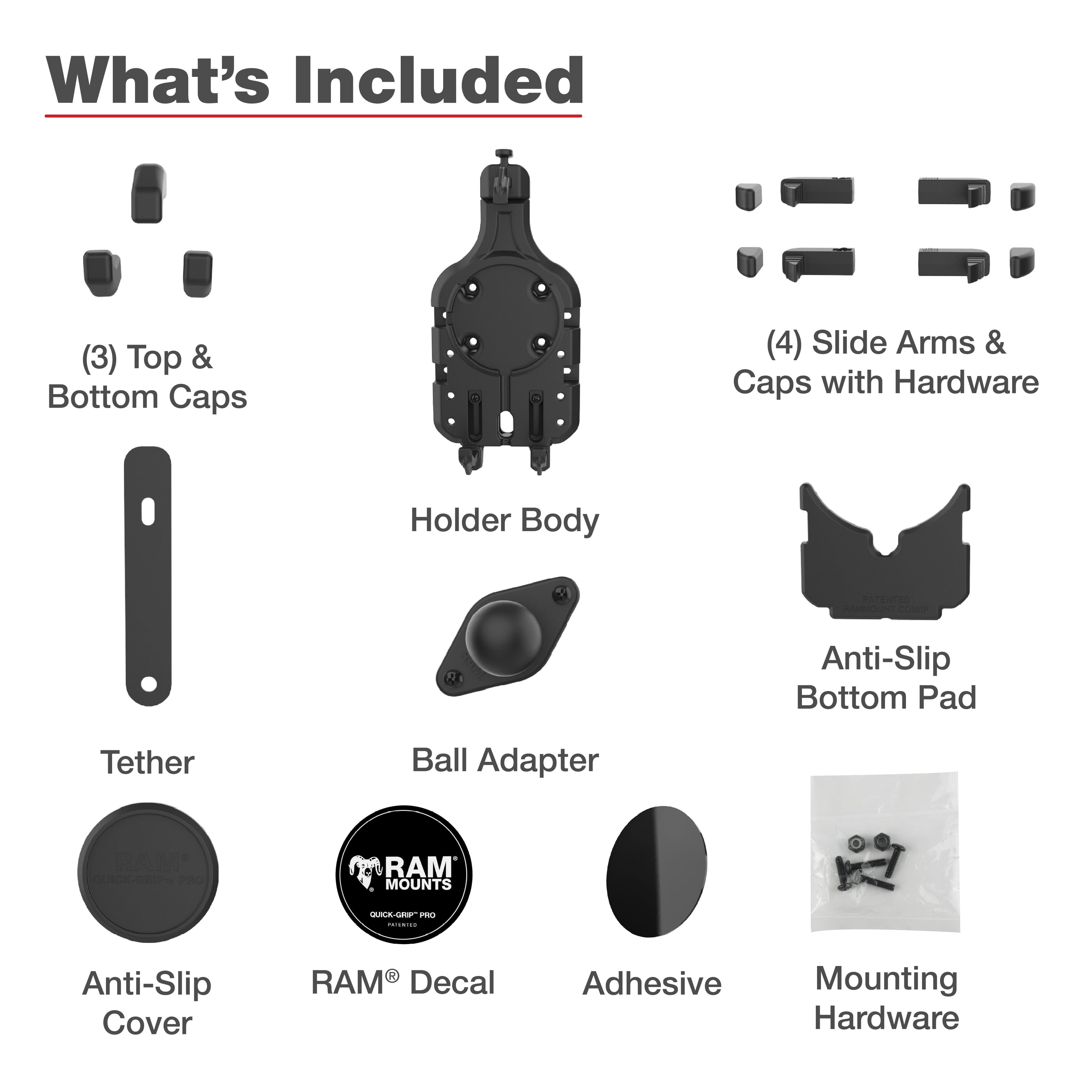 RAM® Quick-Grip™ Pro Phone Holder with Ball