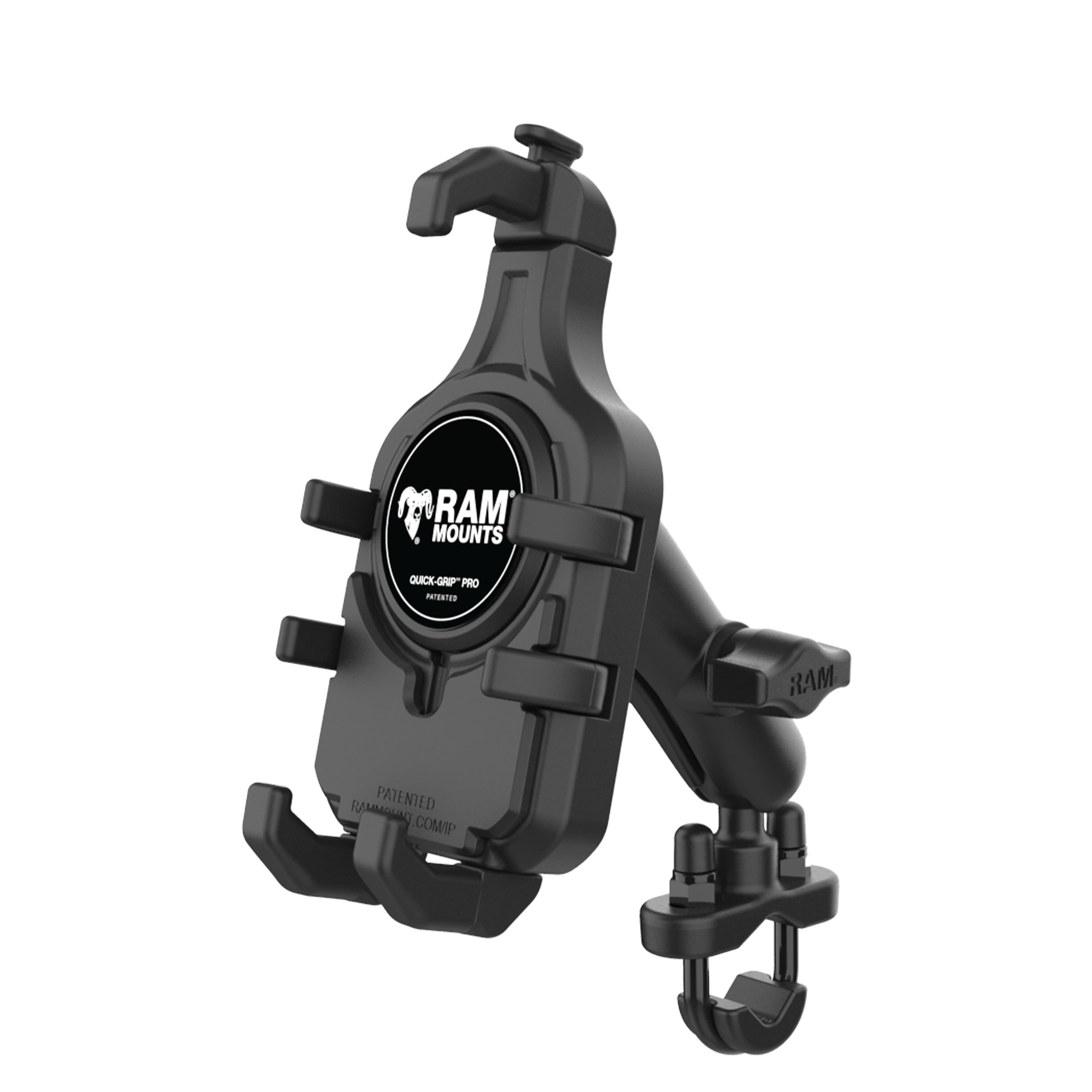 RAM® Quick-Grip™ Pro Phone Mount with Handlebar U-Bolt Base - Medium