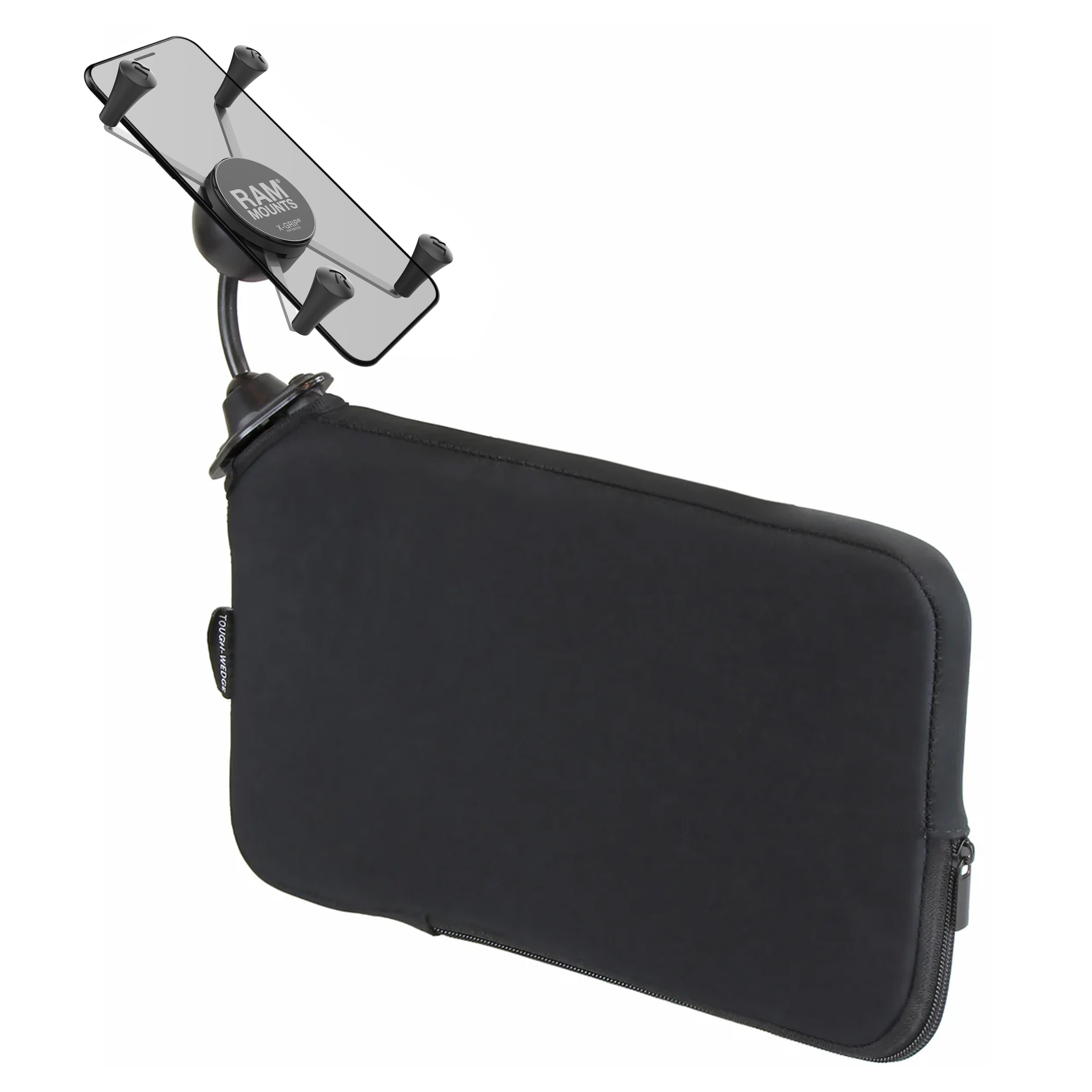 RAM® X-Grip® Large Phone Mount with RAM® Tough-Wedge™ Base - Snap-Link
