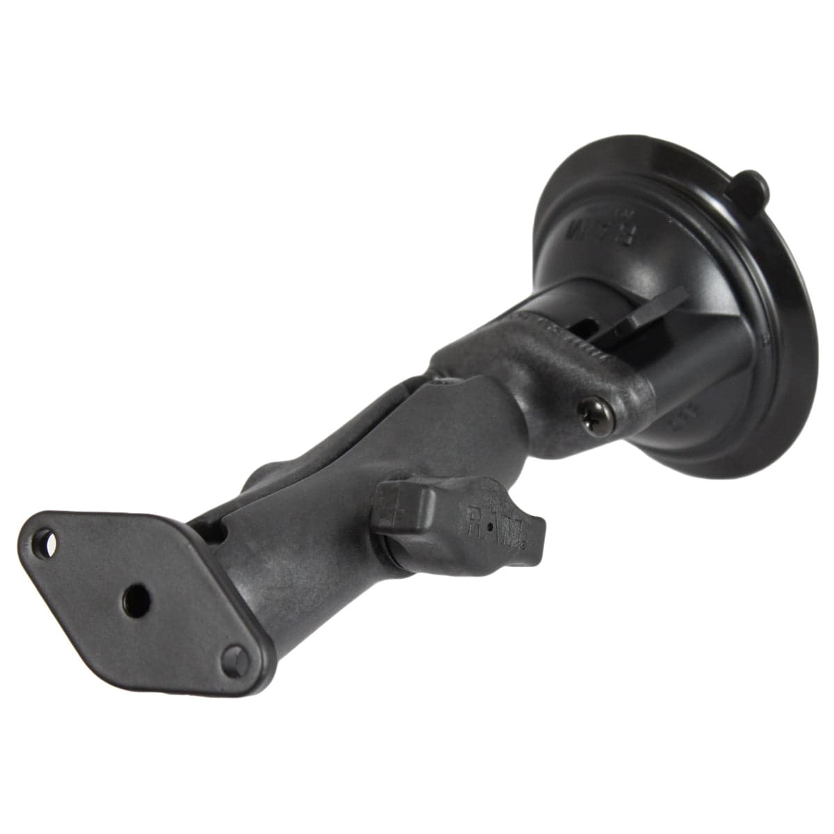 RAM® Twist-Lock™ Composite Suction Mount with Aluminum Diamond Plate