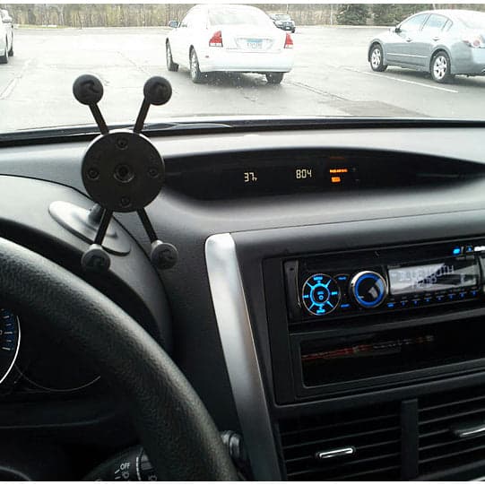 RAM® X-Grip® Phone Holder with Lil Buddy™ Adhesive Dash Mount