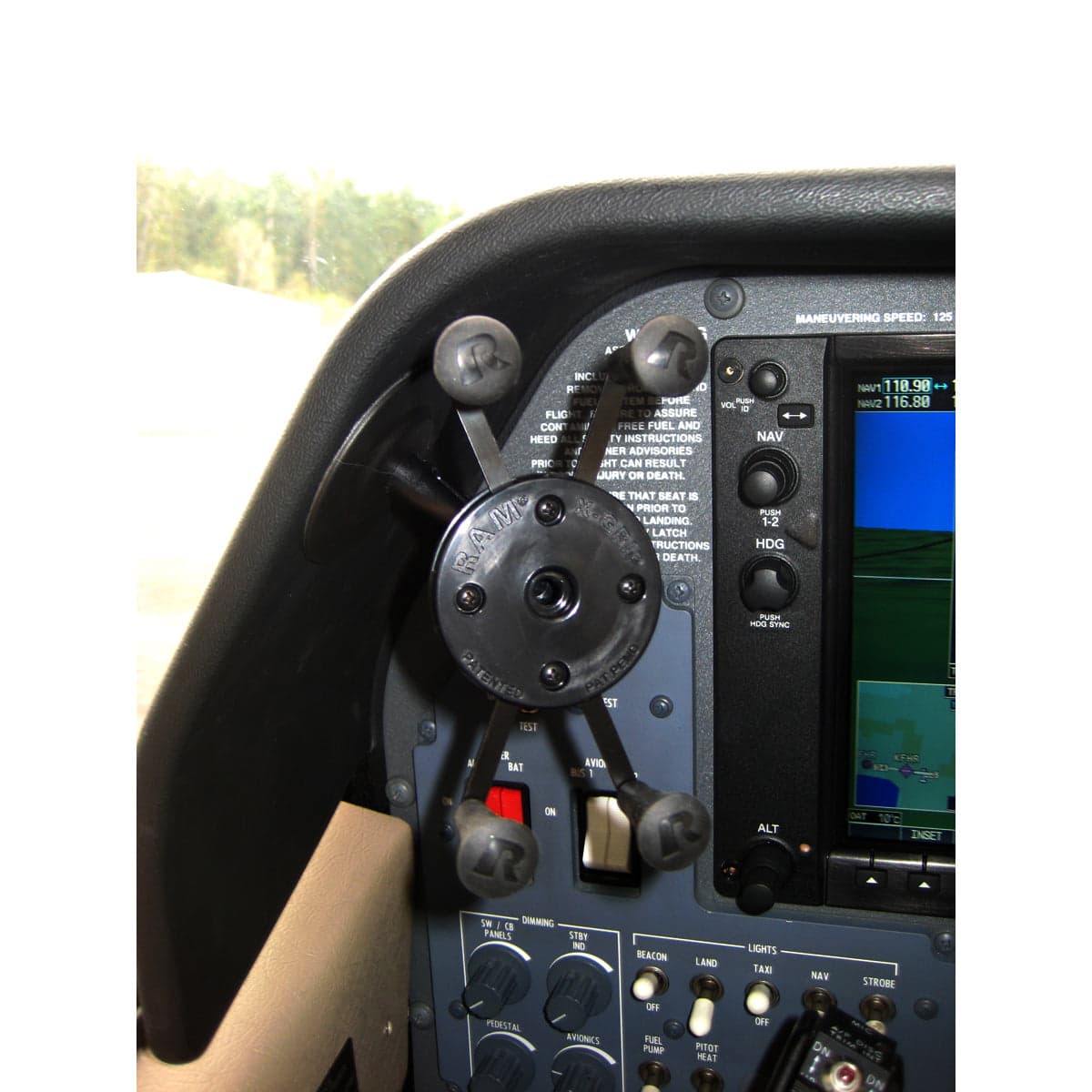 RAM® X-Grip® Phone Holder with Lil Buddy™ Adhesive Dash Mount