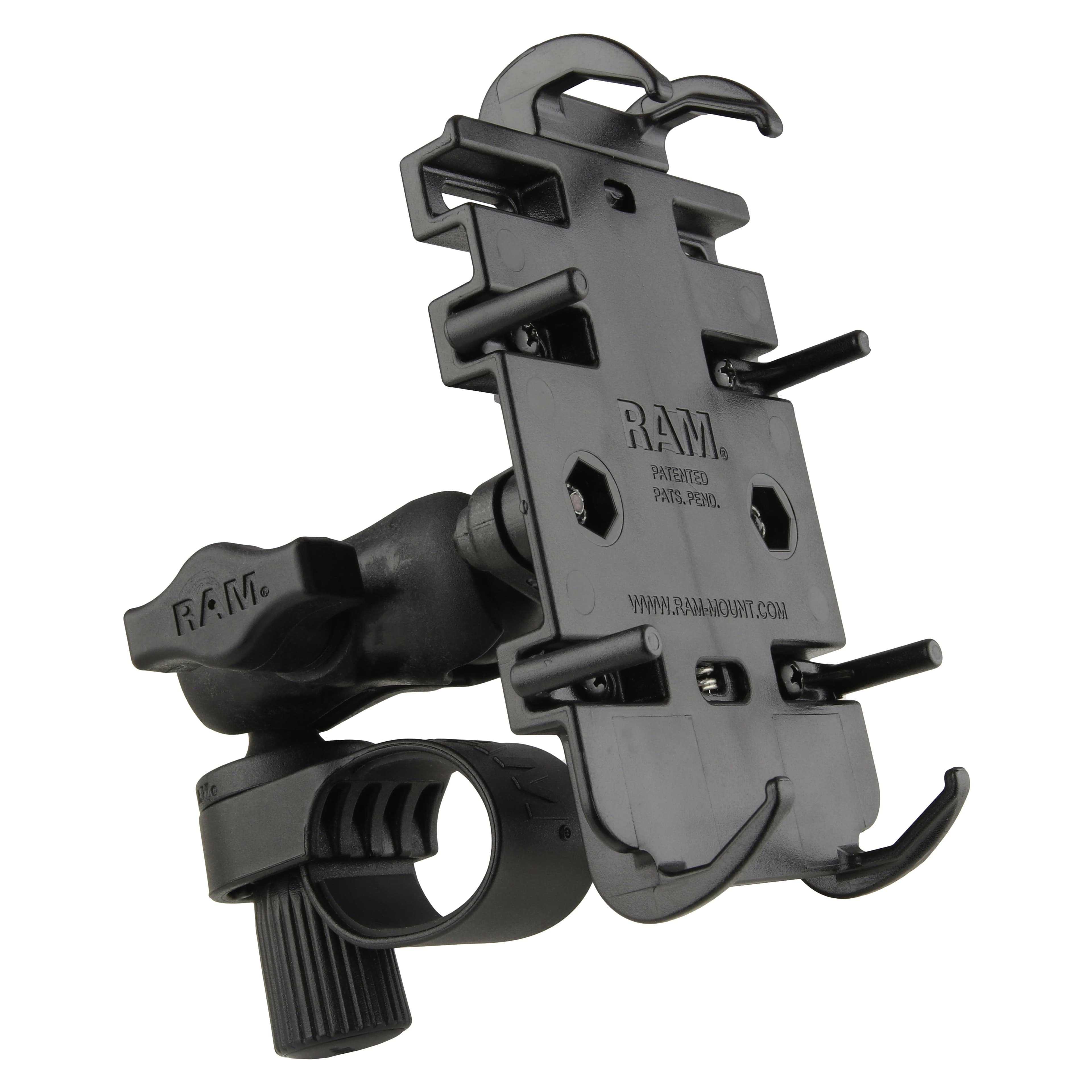 RAM® Quick-Grip™ Phone Mount with RAM® Tough-Strap™ Handlebar Base