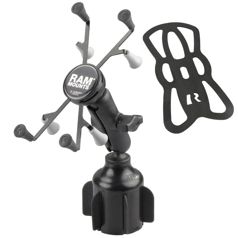 RAM® X-Grip® for 7" (17.8 cm)-8" (20.3 cm) Tablets with RAM® Stubby™ Cup Holder Base