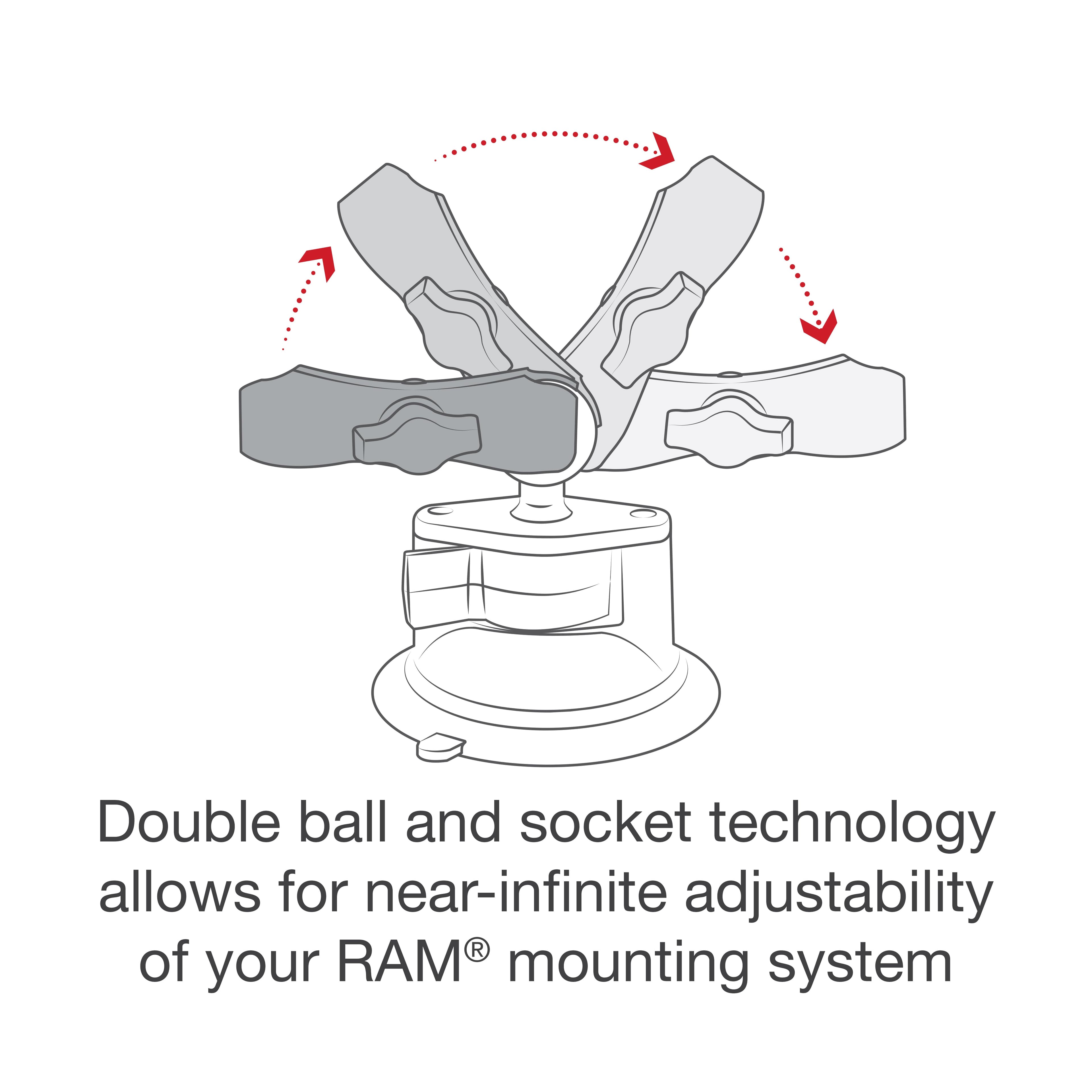 RAM® X-Grip® Phone Mount with Twist-Lock™ Suction Cup Base