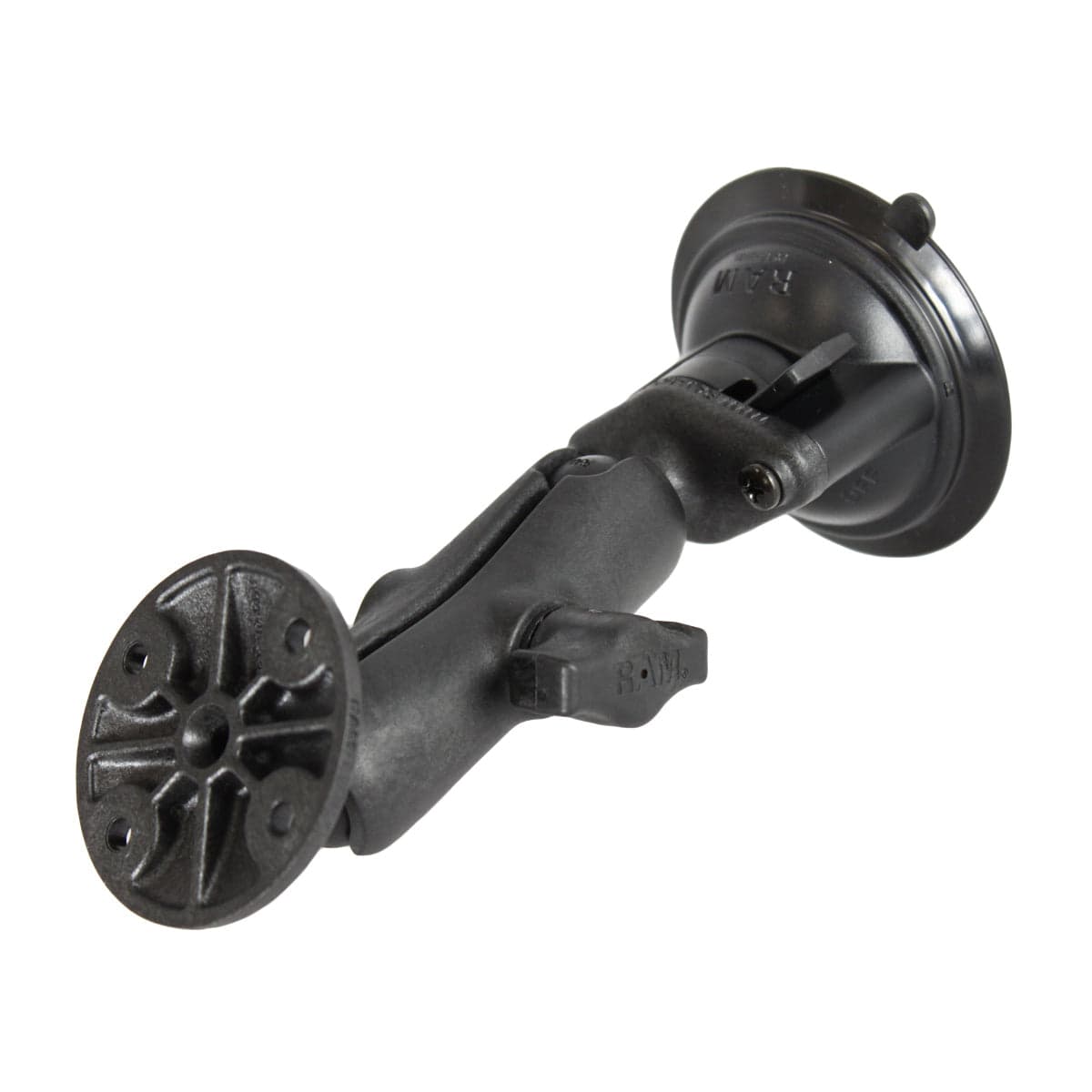 RAM® Twist-Lock™ Composite Suction Mount with Round Plate - Medium