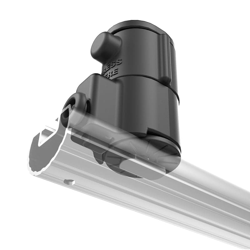 RAM® Tube Jr.™ Holder with Universal Adapt-A-Post™ Track Base - 6" (15.2 cm) Post