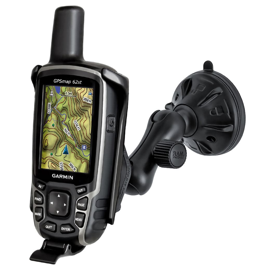 RAM® Twist-Lock™ Low-Profile Suction Mount for Garmin Astro 320 + More